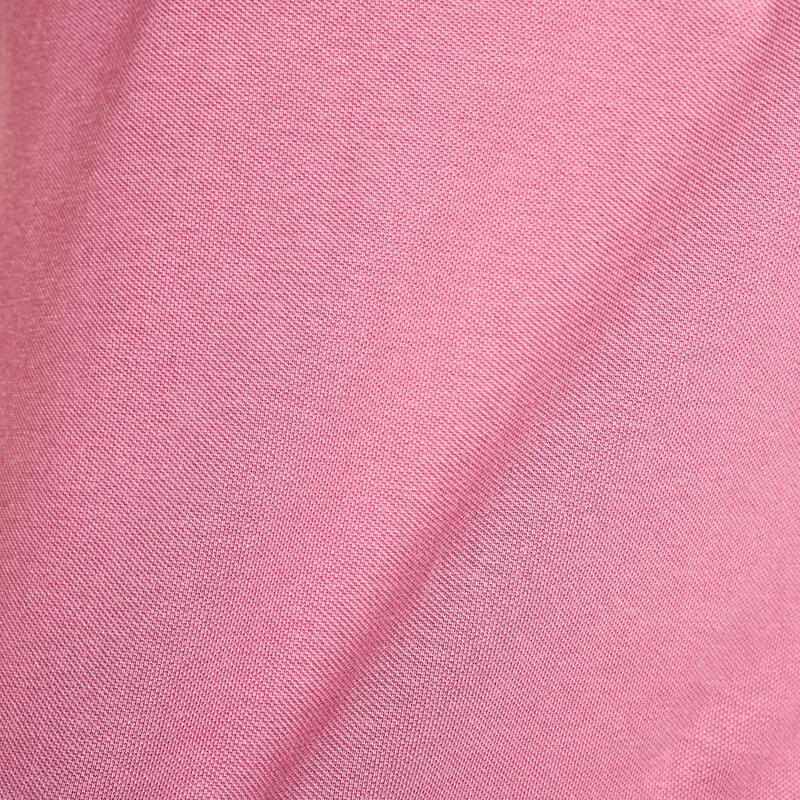 Polo golf en coton polyester manches courtes femme, MW500 rose foncé