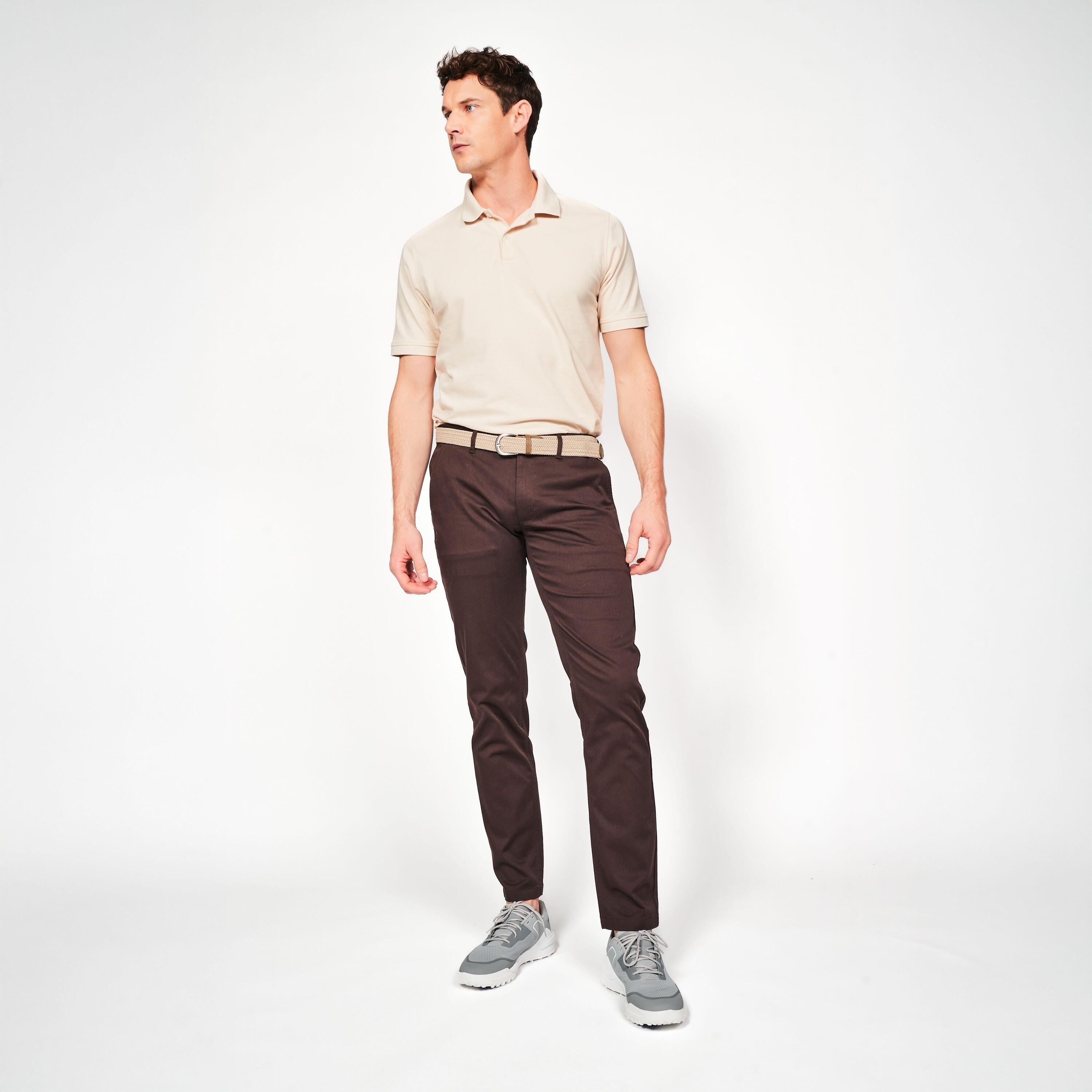 Pantaloni golf uomo MW 500 marroni 2/9