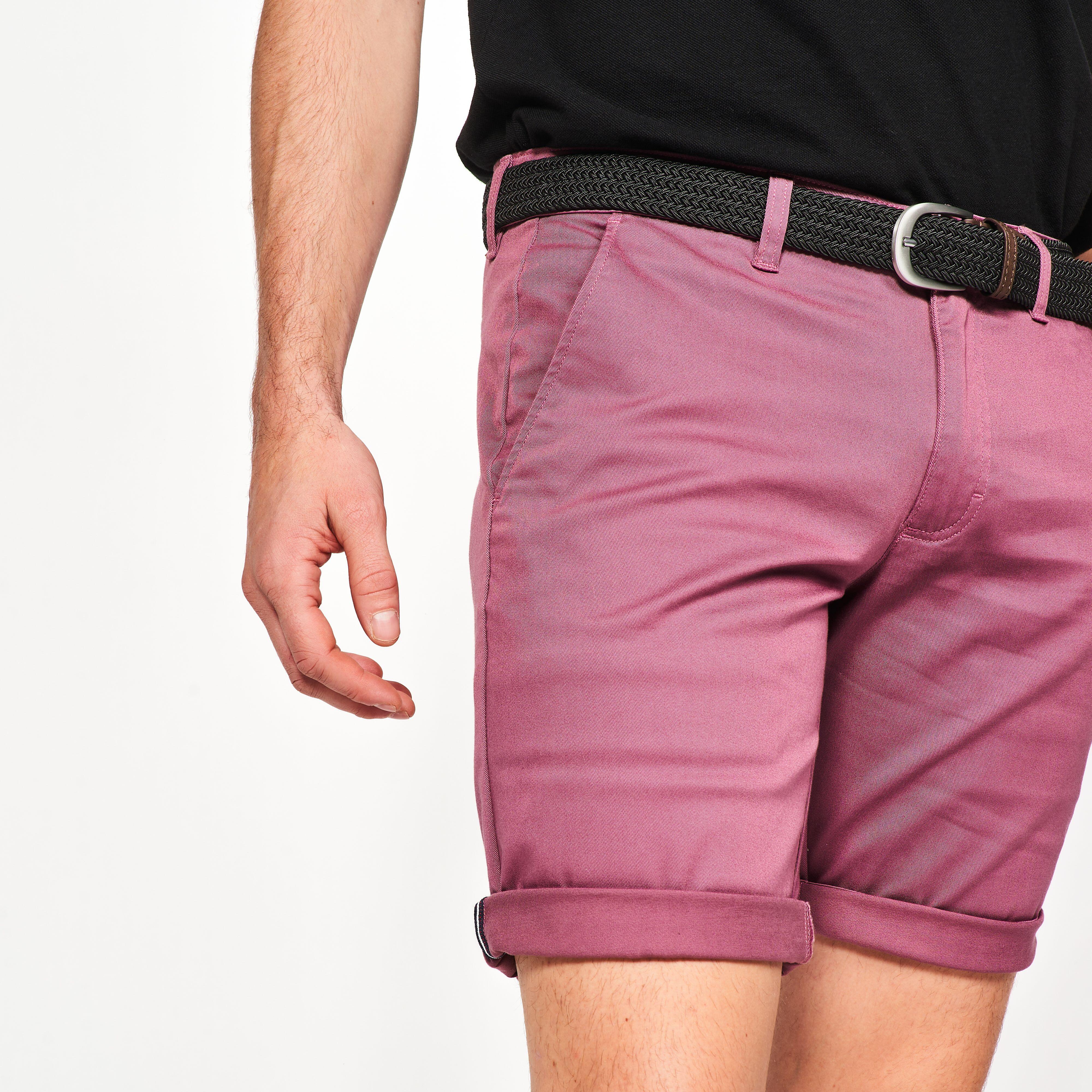 Men’s Cotton Golf Shorts, MW 500 - INESIS