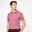 Polo de golf em algodão de manga curta Homem - MW500 rosa escuro