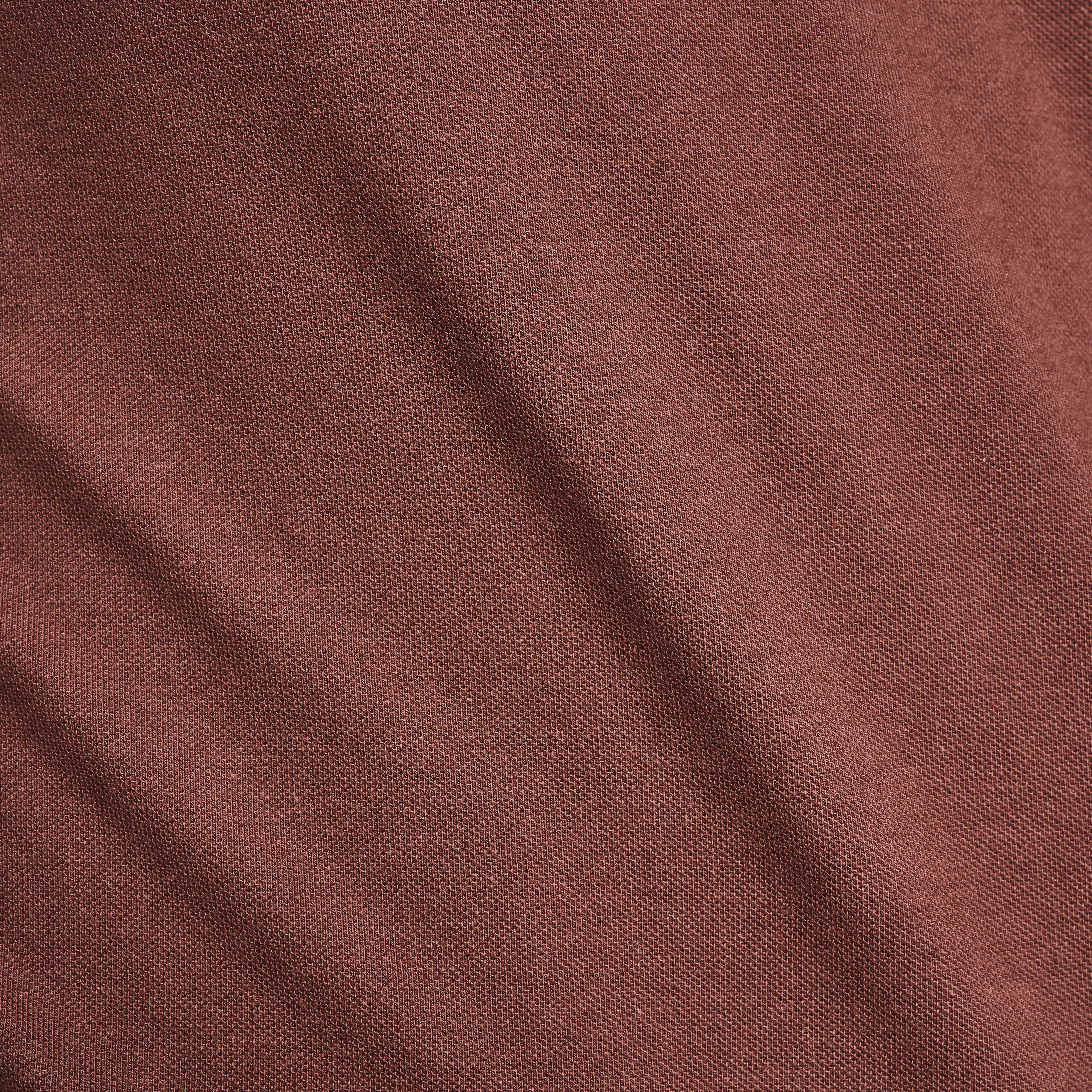 Men’s golf cotton and polyester short-sleeved polo shirt - MW500 brown