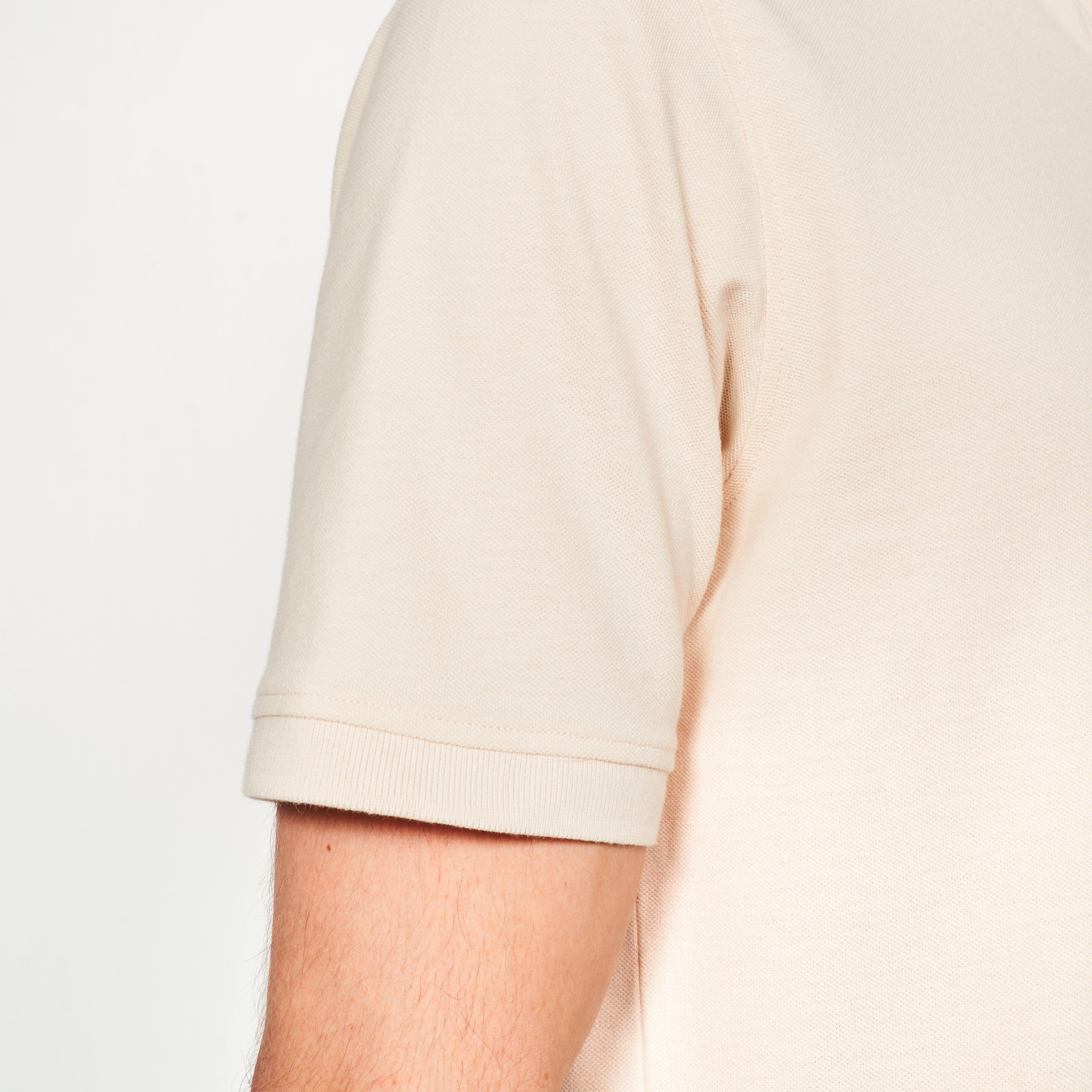 Men's Cotton Short-Sleeved Golf Polo Shirt, MW 500 - INESIS