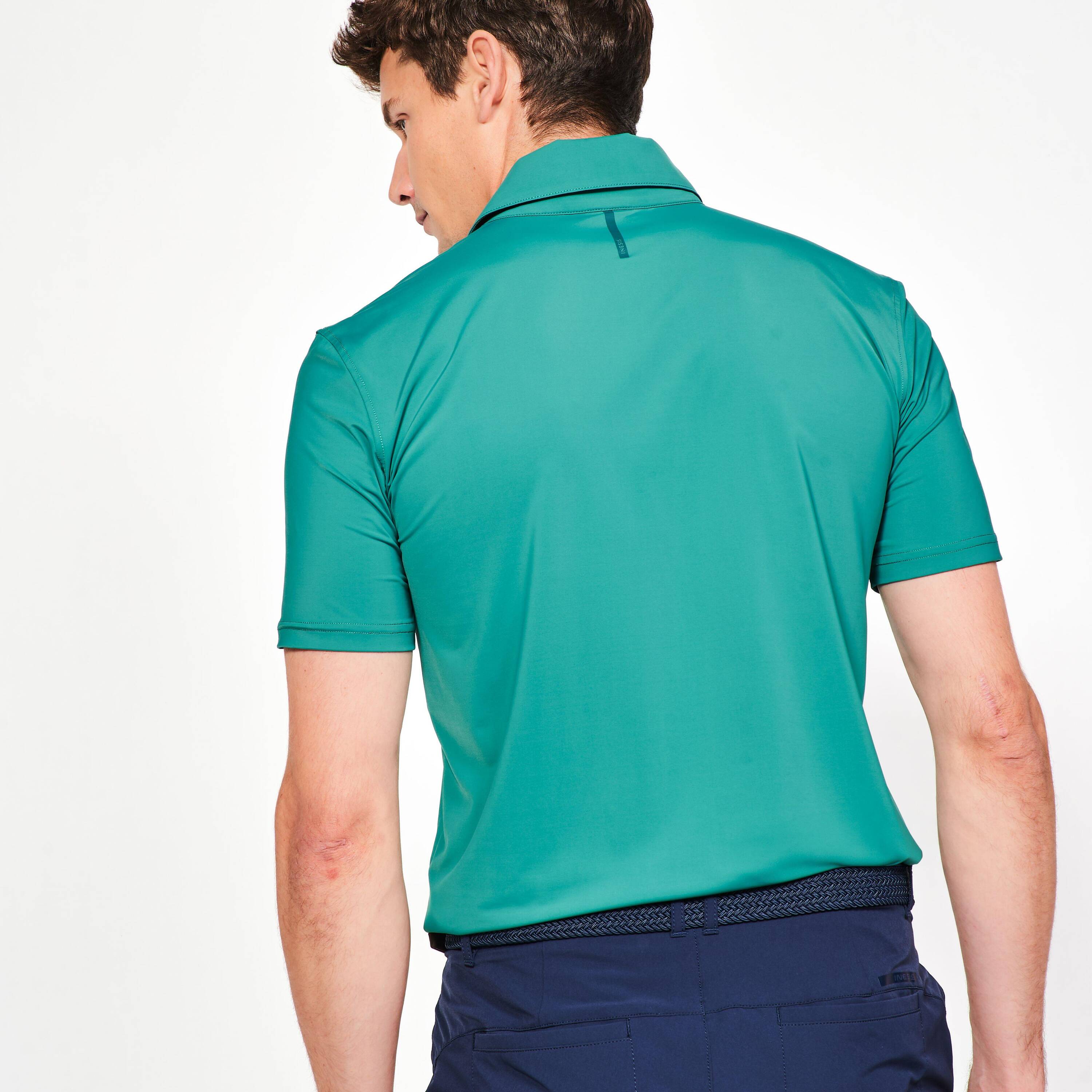 Men’s golf synthetic breathable short-sleeved polo shirt WW900 green -  4