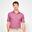Polo de golf manga curta homem, WW500 bordeaux