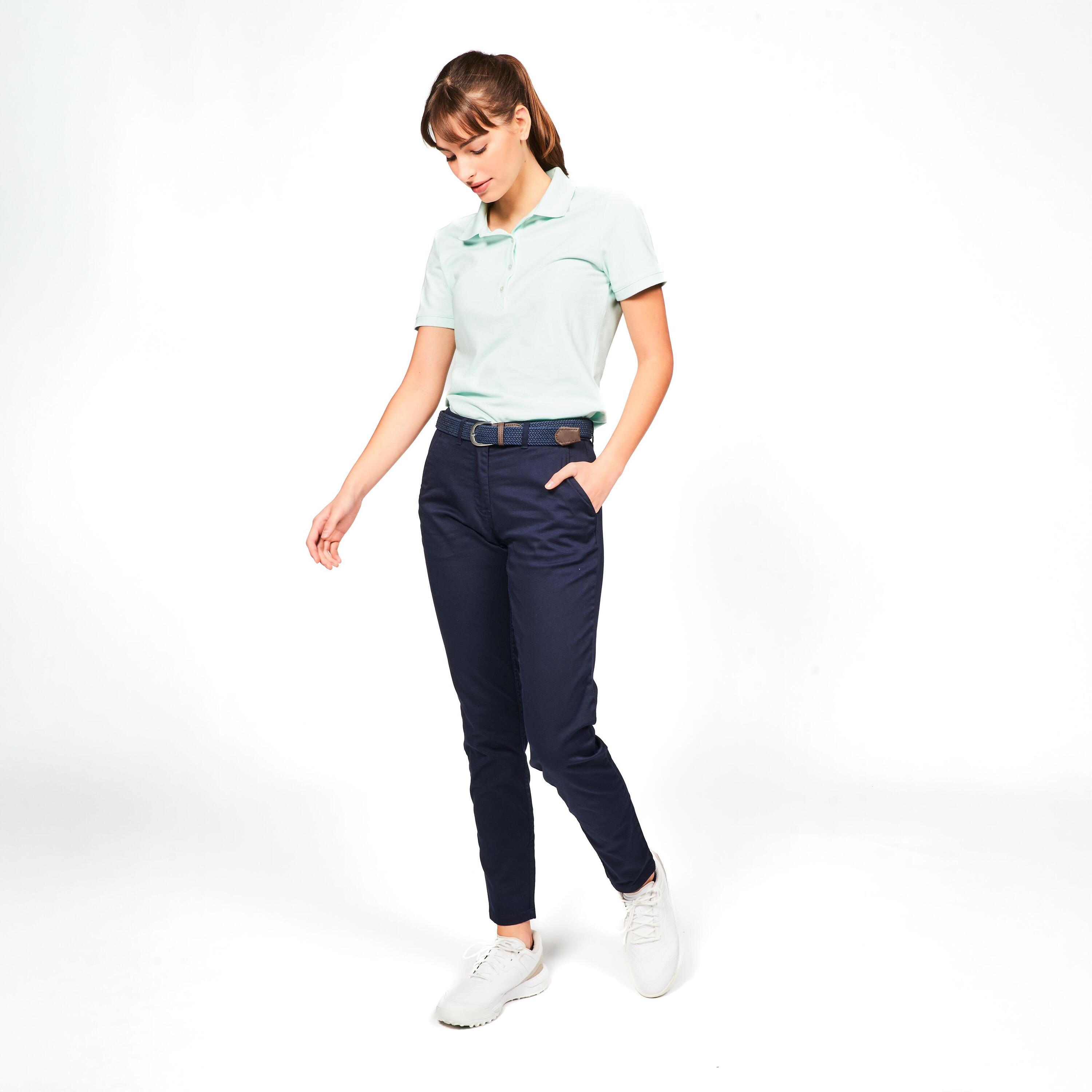 Polo golf donna MW 500 verde chiaro 13/19