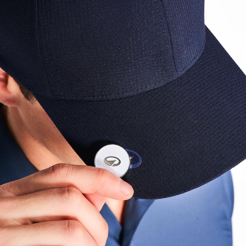 Casquette de golf marque-balle, bleu marine