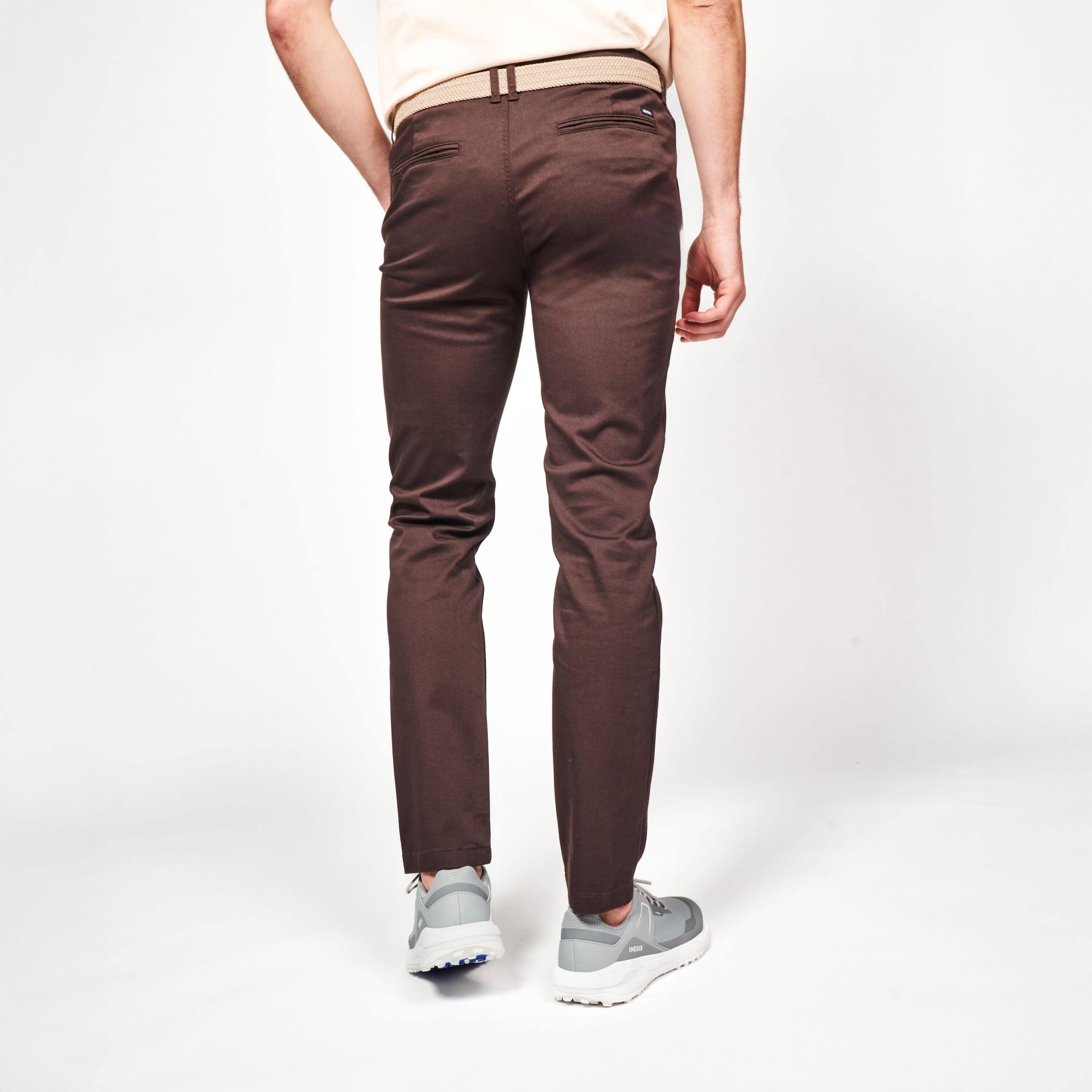 Pantaloni golf uomo MW 500 marroni 4/9