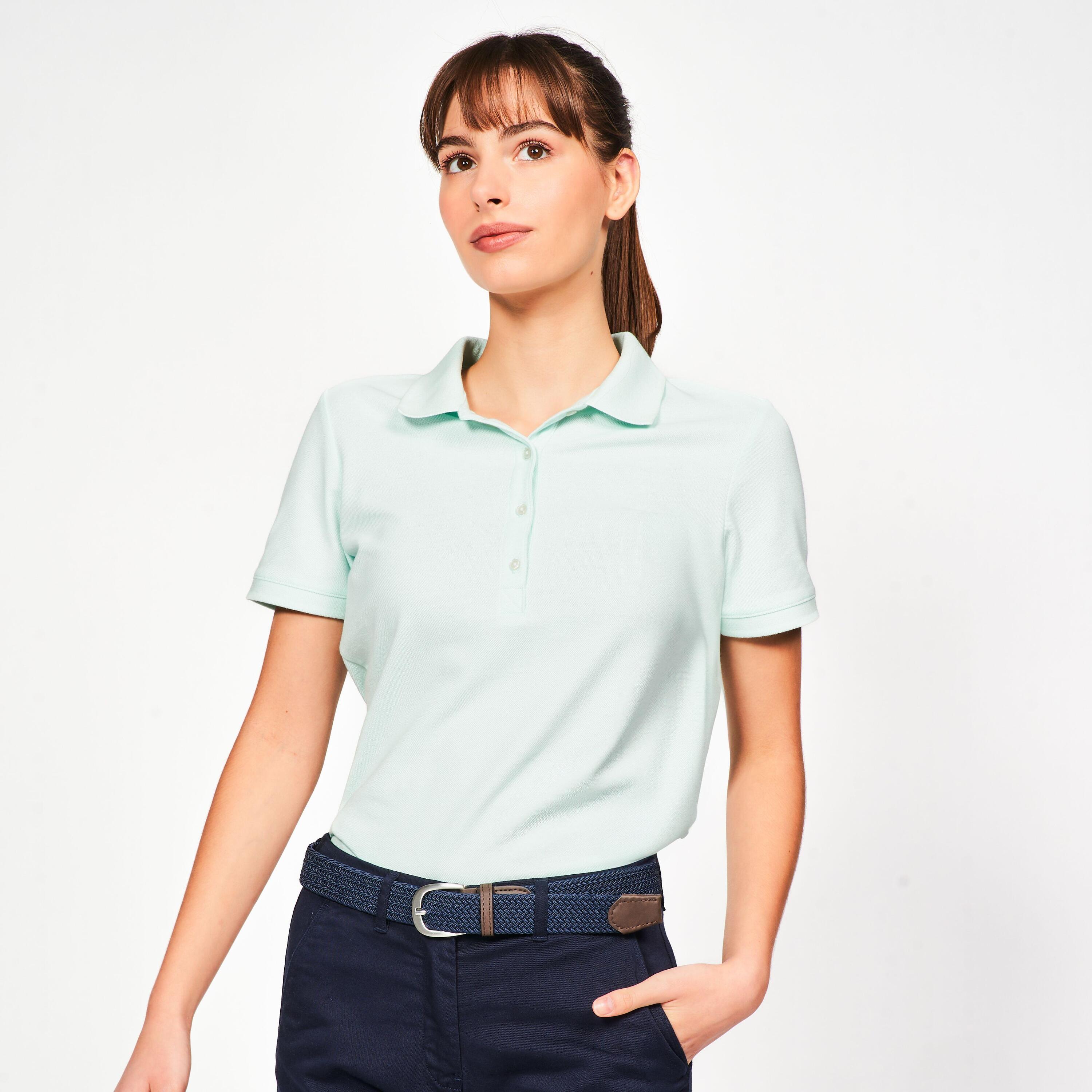 Polo golf donna MW 500 verde chiaro 15/19