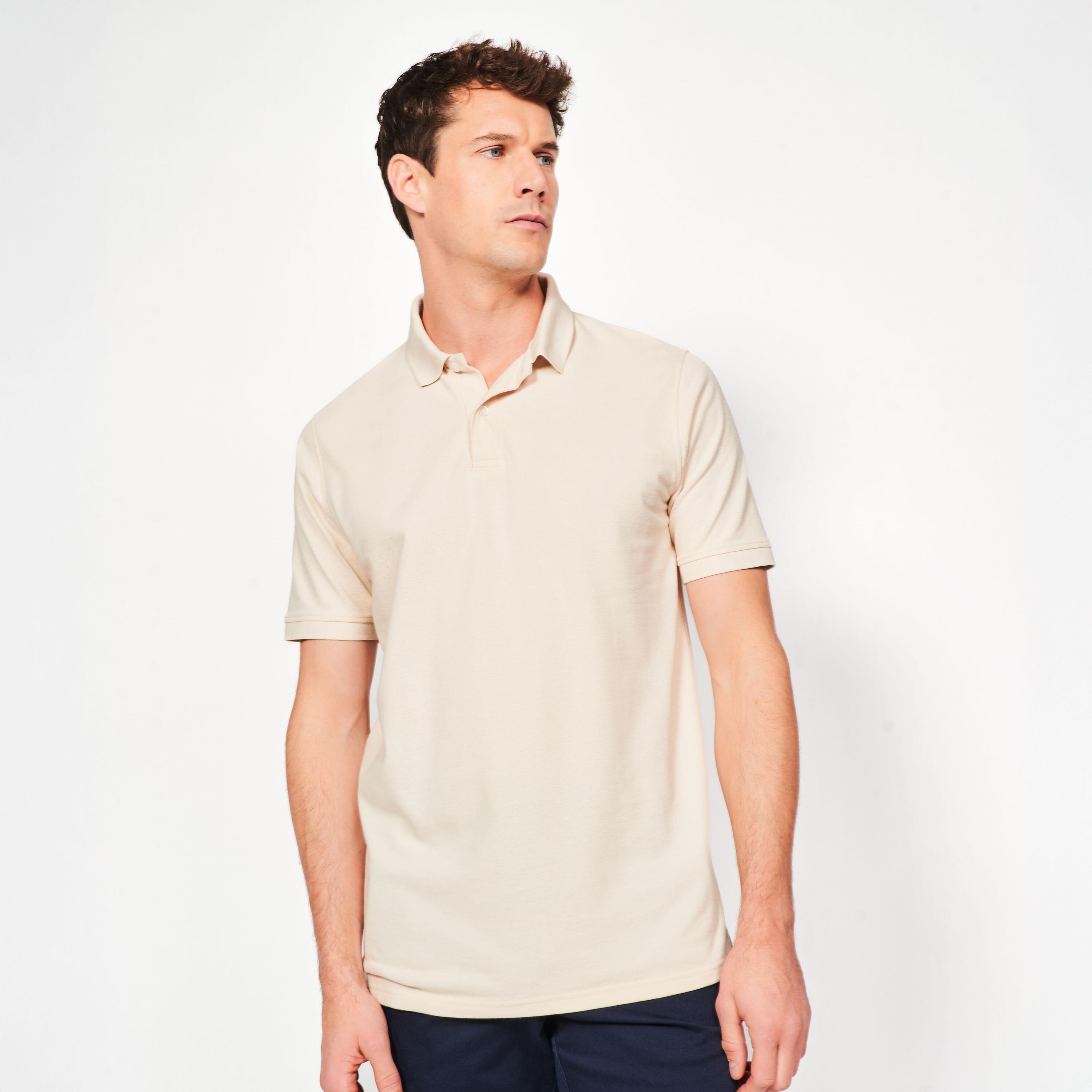 Polo golf uomo MW 500 beige 19/25