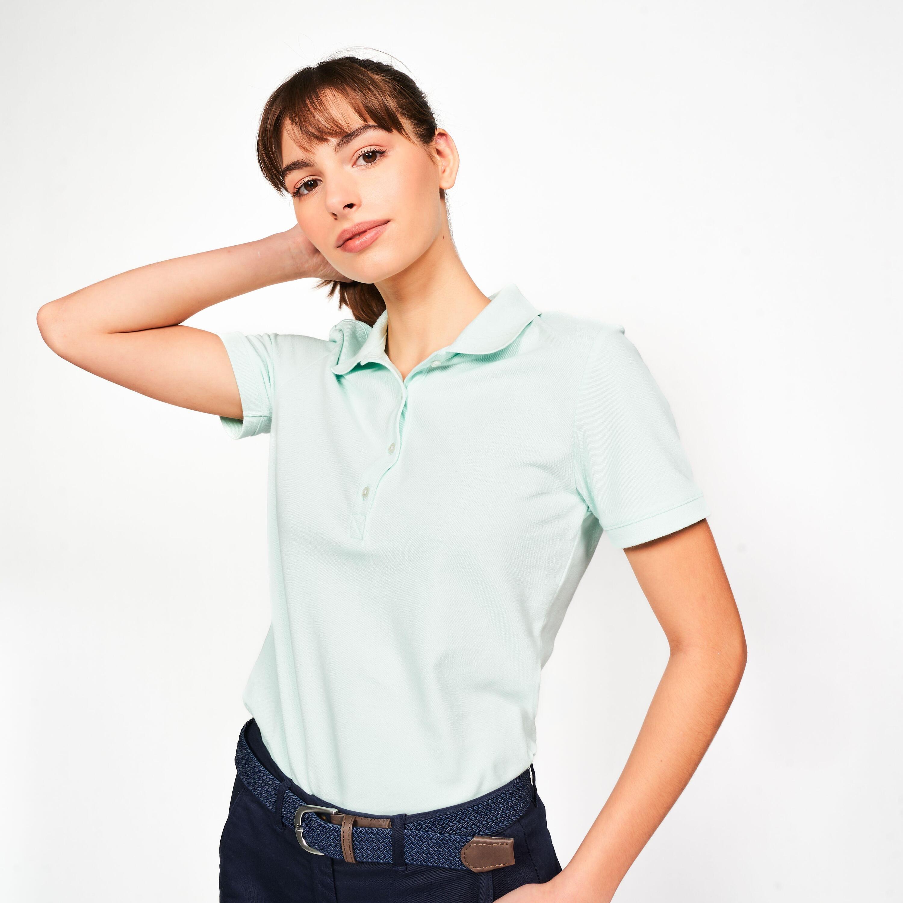 Polo golf donna MW 500 verde chiaro 19/19