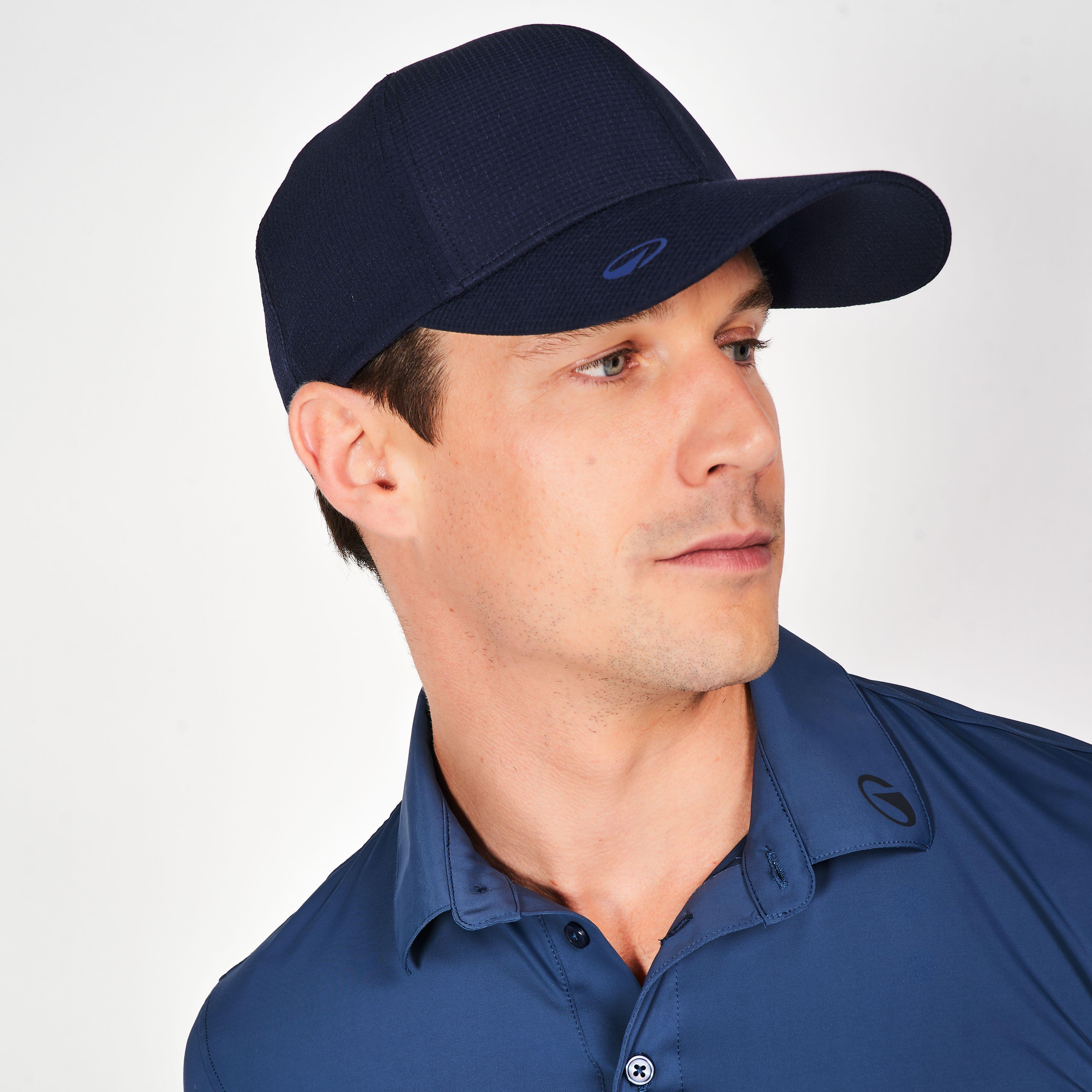 Ball marker golf cap, navy blue