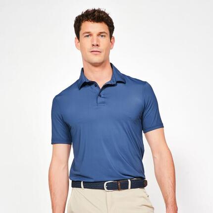 Polo de golf synthétique respirant manches courtes homme, WW900 blanc