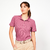 Polo golf en coton polyester manches courtes femme, MW500 rose foncé