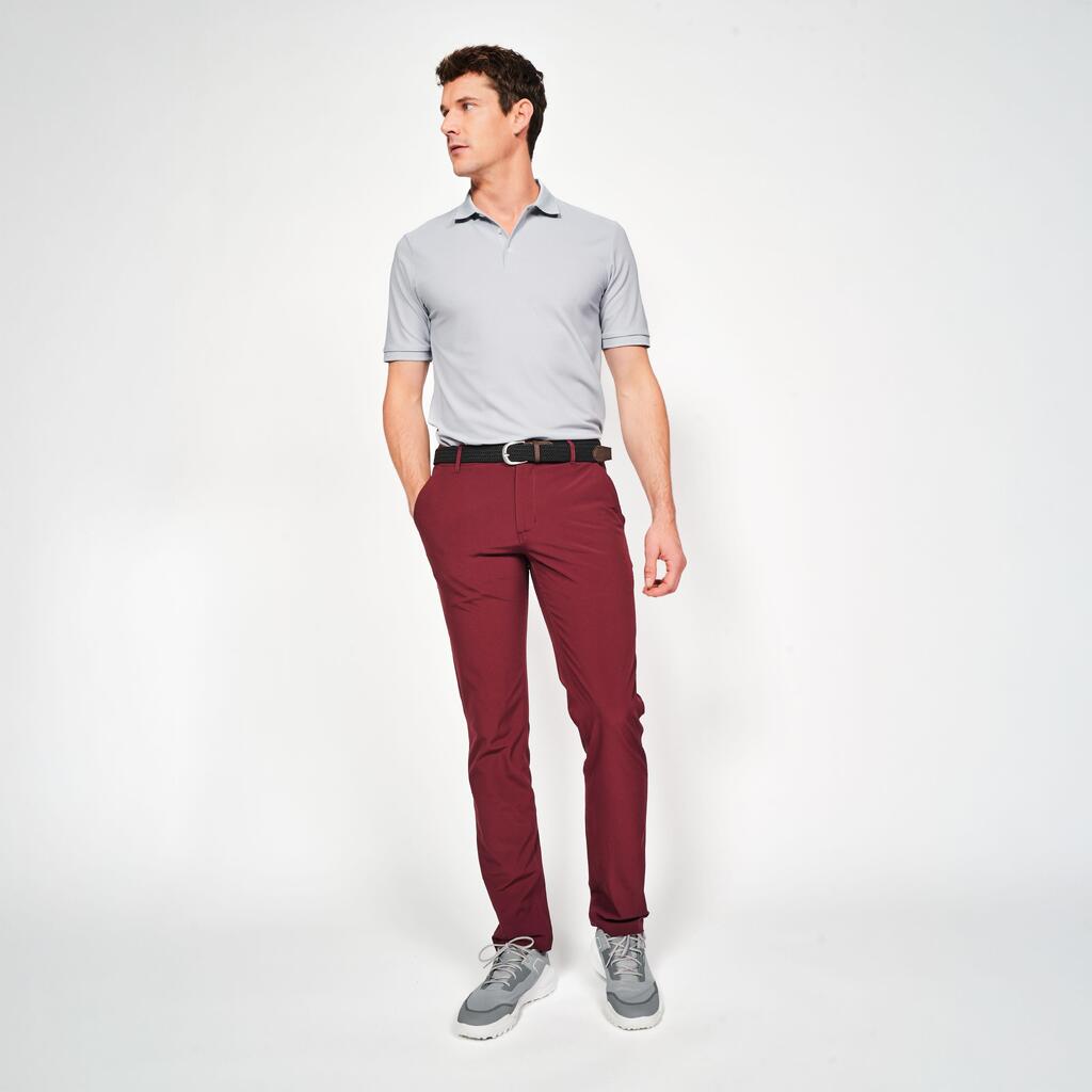 PANTALONE ZA GOLF WW500 MUŠKE BRAON