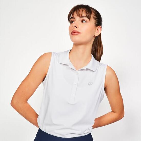 Damen Golf Poloshirt ärmellos - WW500 pastellrosa