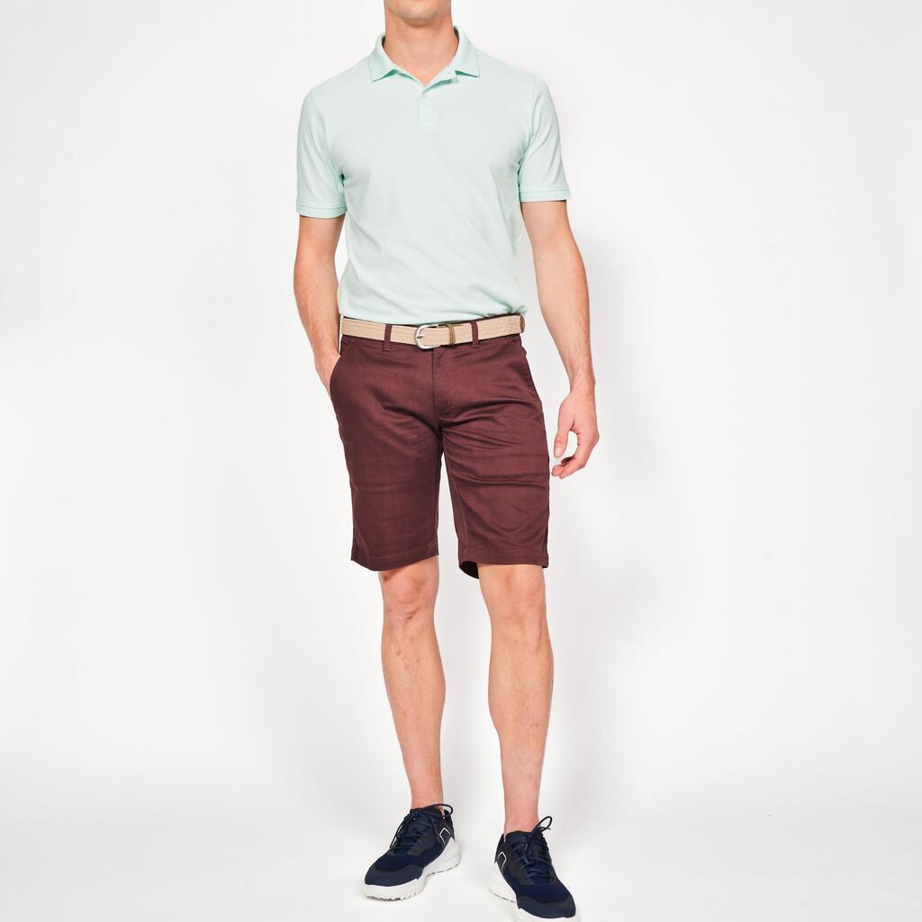 M golf cotton chino shorts, MW500 brown