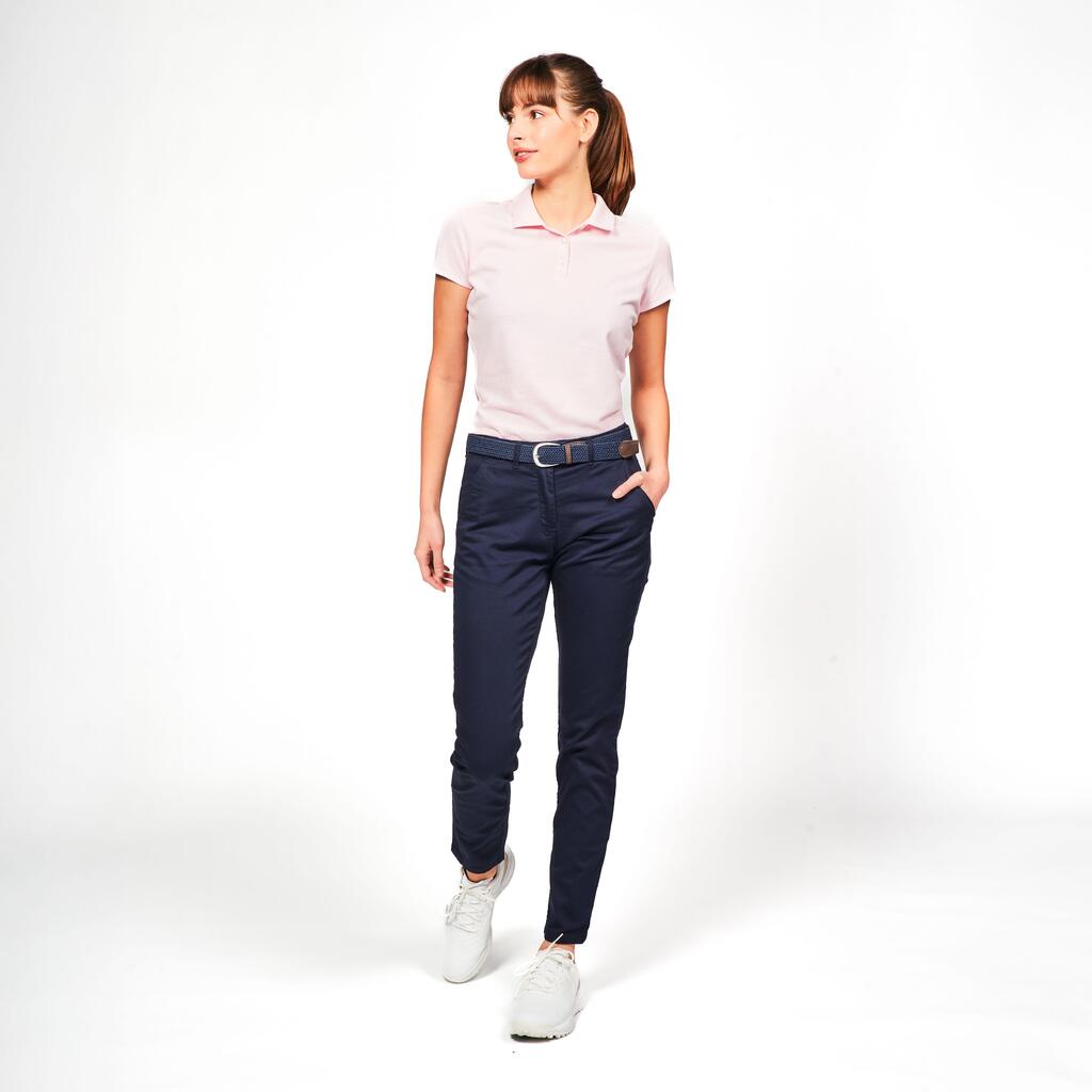 Damen Golf Poloshirt kurzarm - MW100 quarzrosa