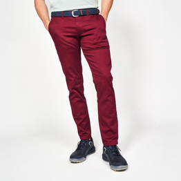 Pantalon chino golf coton Homme, MW500 bordeaux