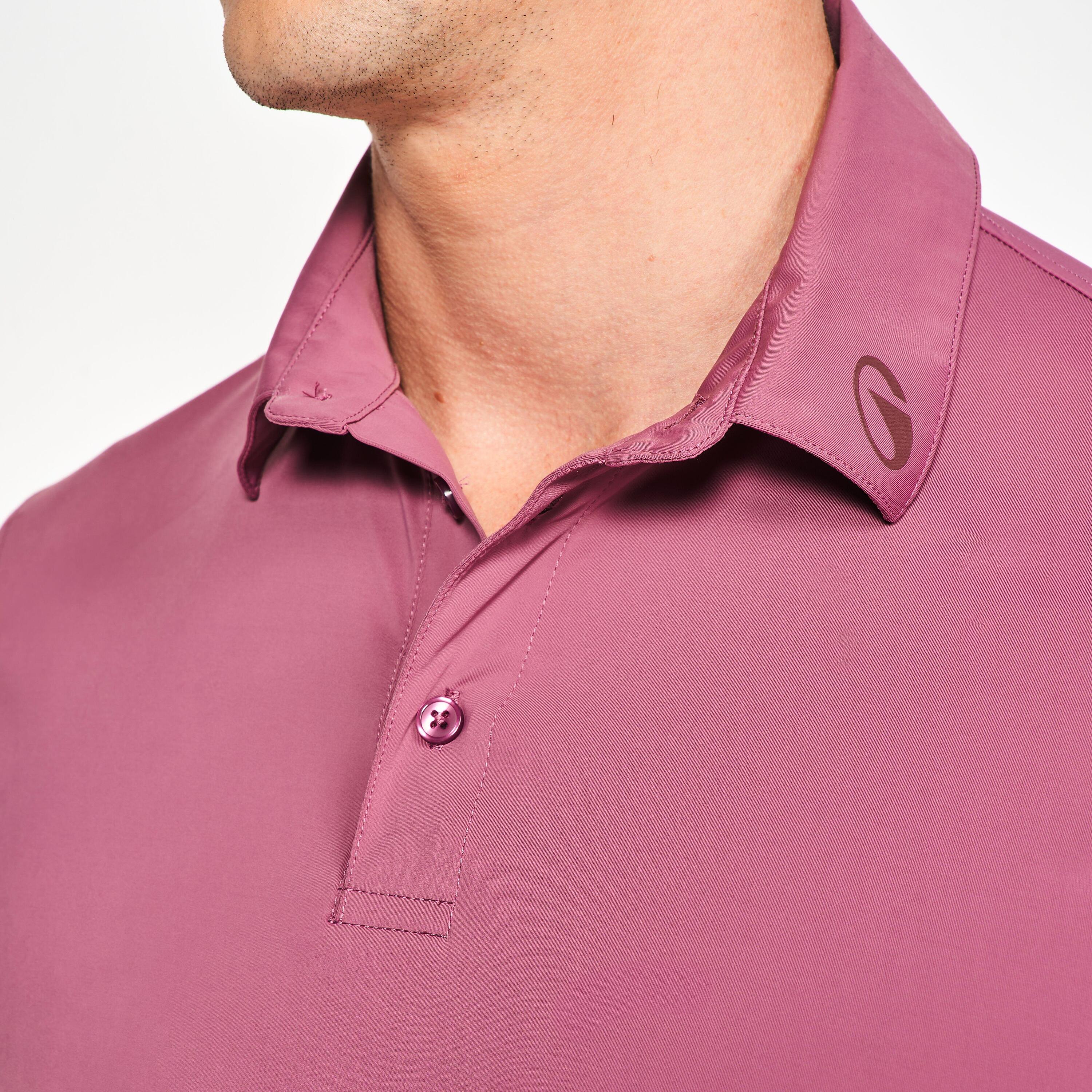 Polo de golf synthétique  respirant manches courtes homme, WW900 rose foncé 3/11