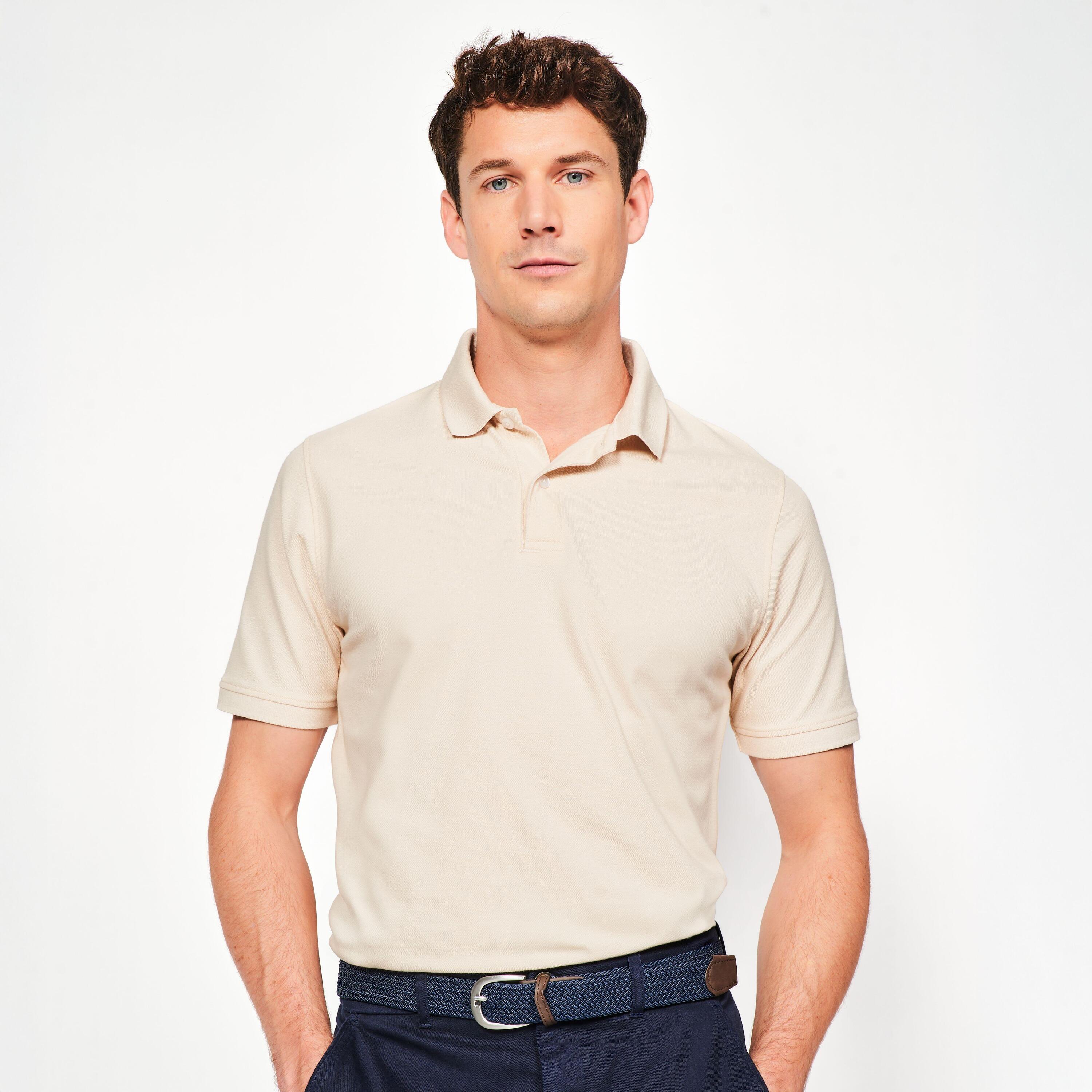 Polo golf uomo MW 500 beige 23/25