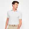 Men's golf short sleeve technical polo shirt, WW900 white