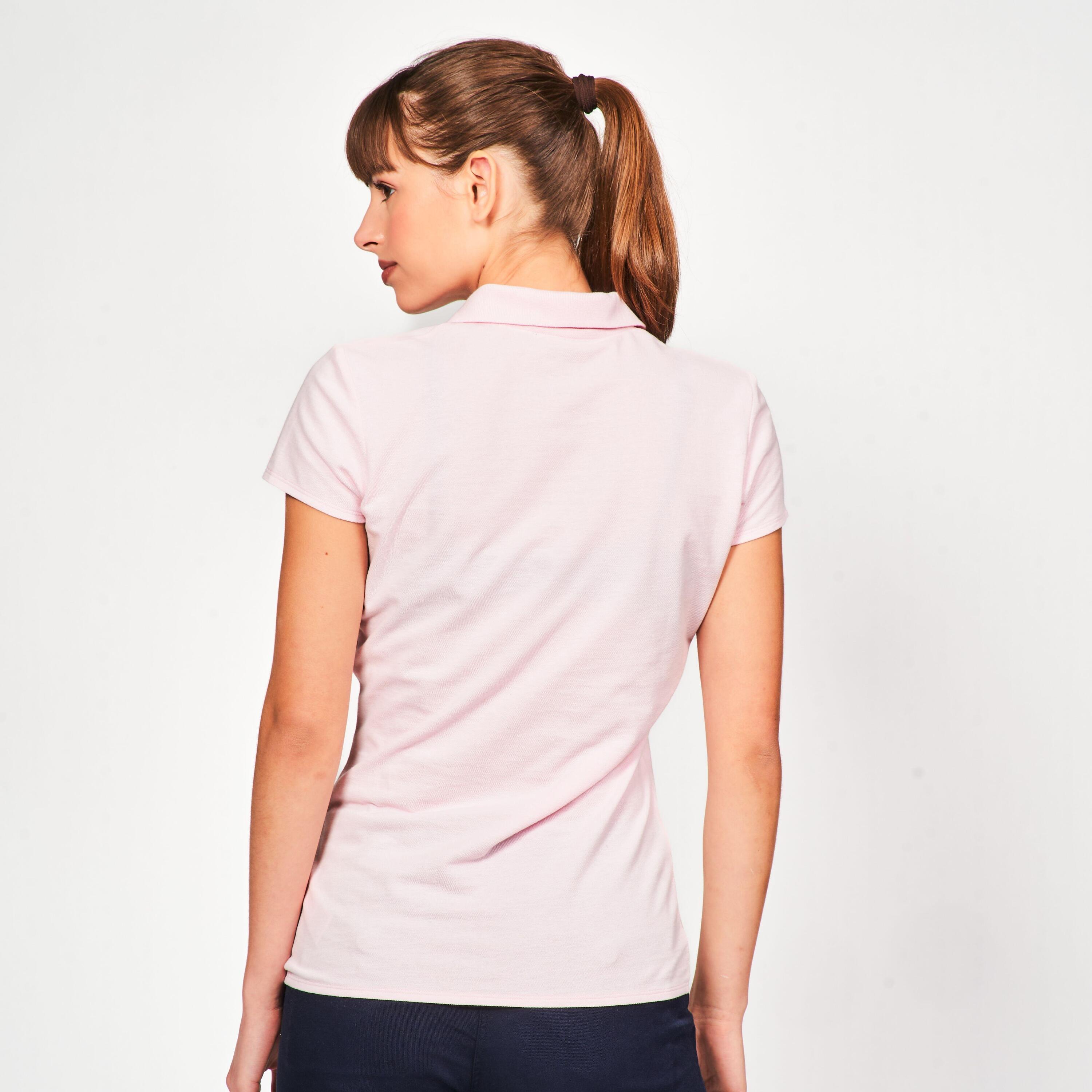 Pantalón de golf de algodón azul marino para mujer MW500 11/20