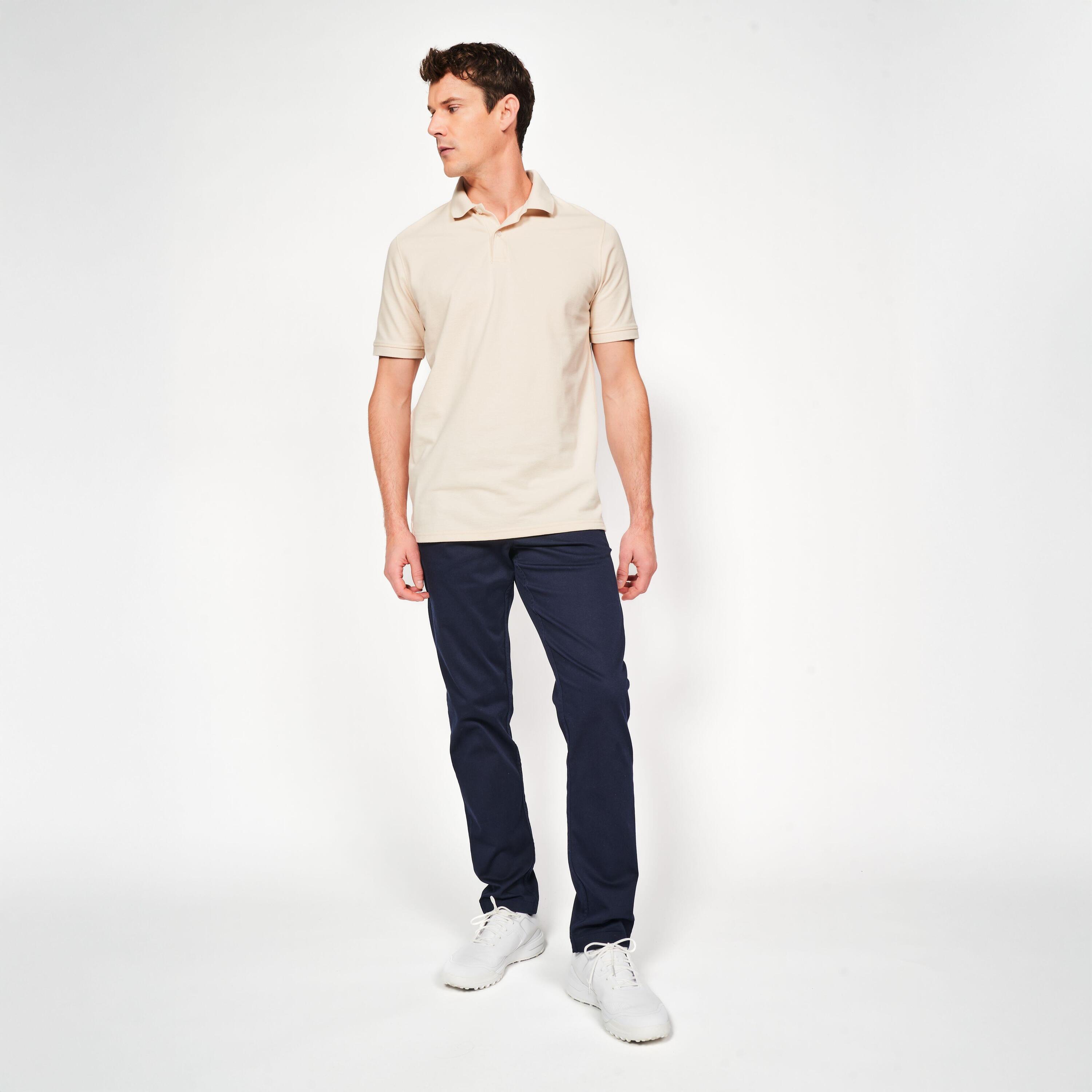 Polo golf uomo MW 500 beige 18/25