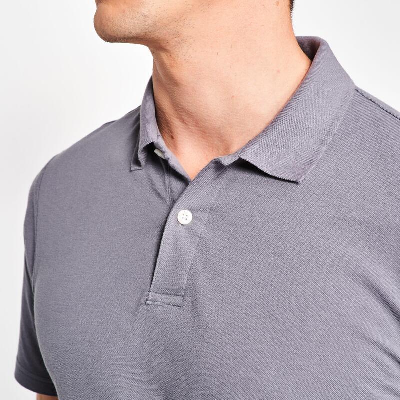 Polo de golf coton manches courtes homme, MW100 gris