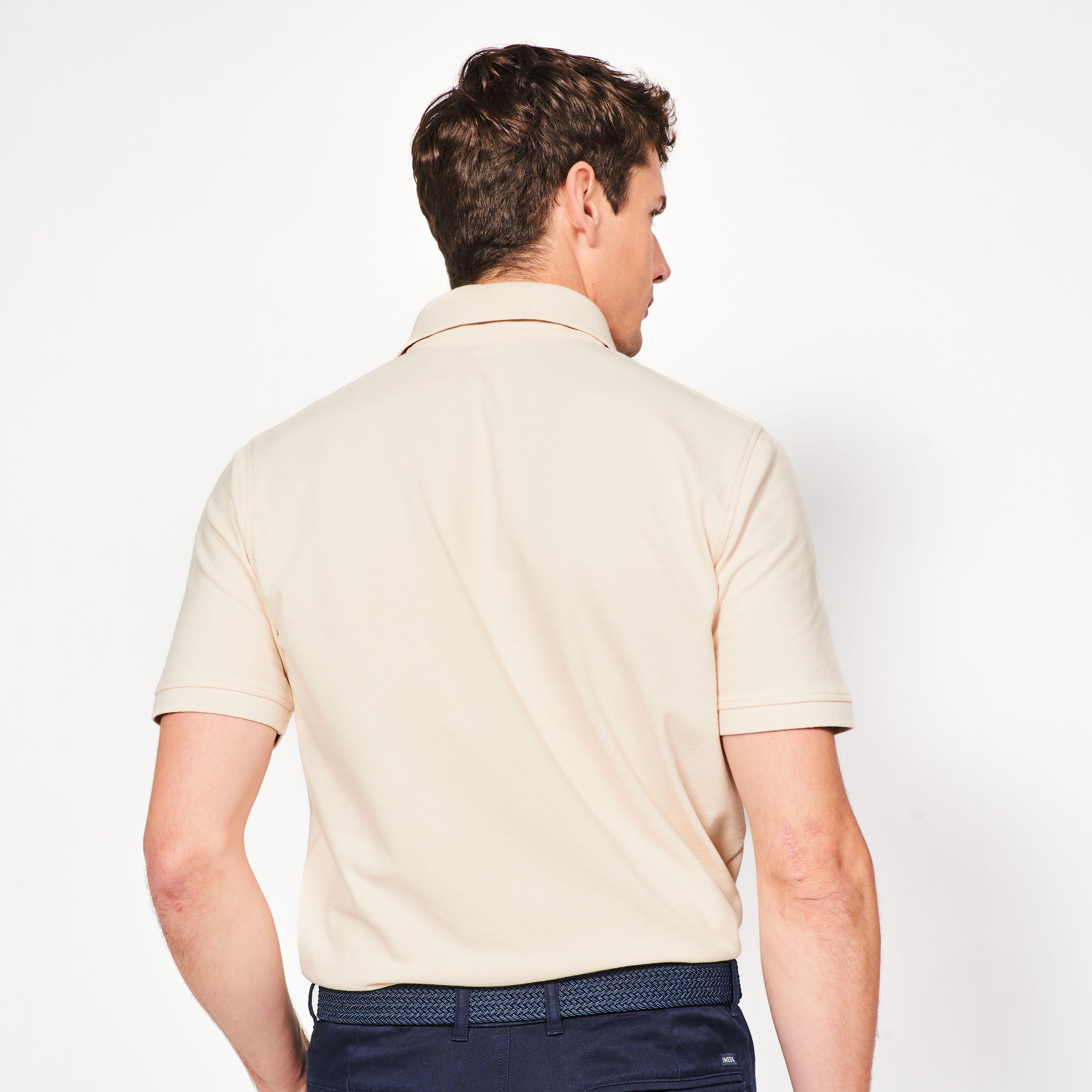 Men's Cotton Short-Sleeved Golf Polo Shirt, MW 500 - INESIS