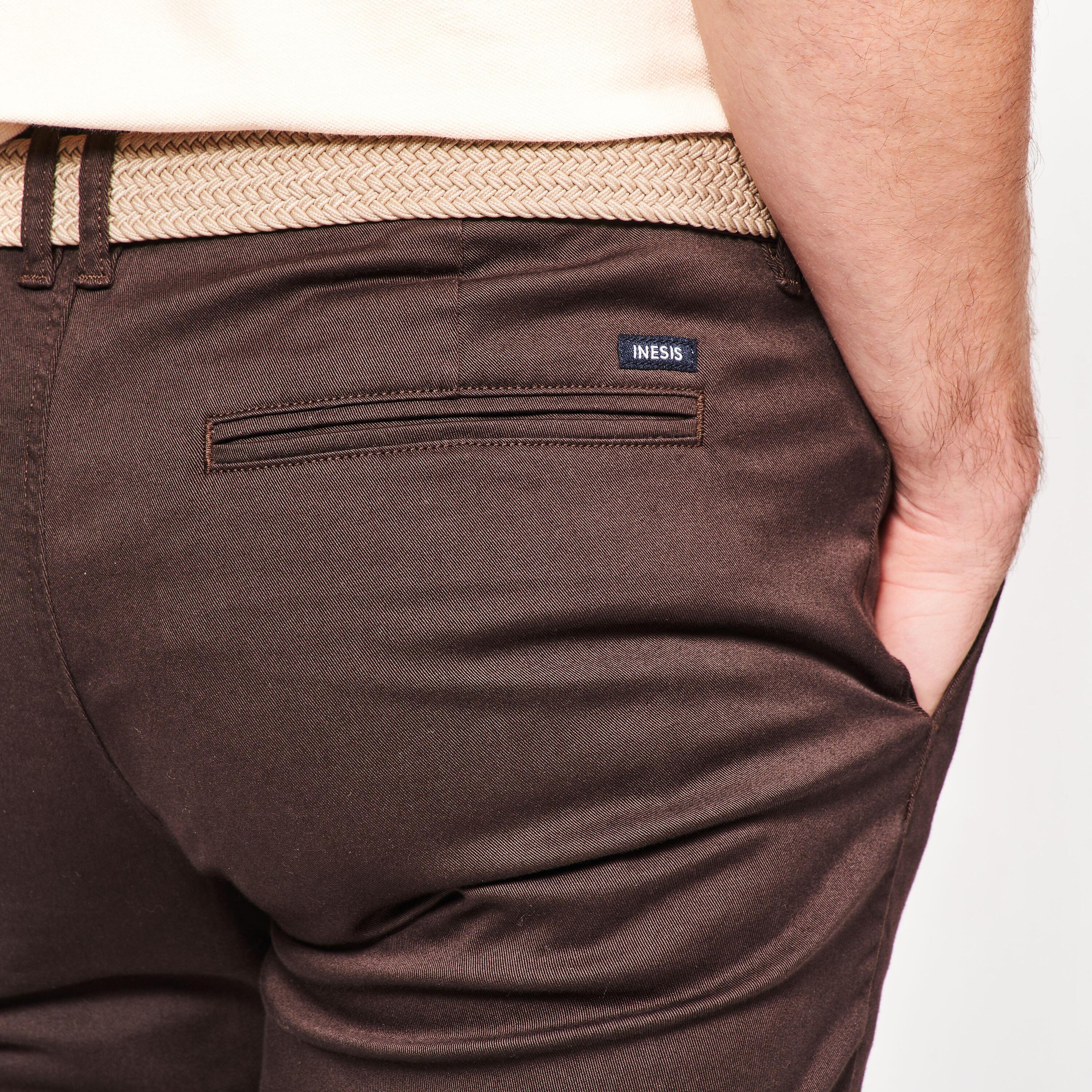 Pantaloni golf uomo MW 500 marroni 5/9