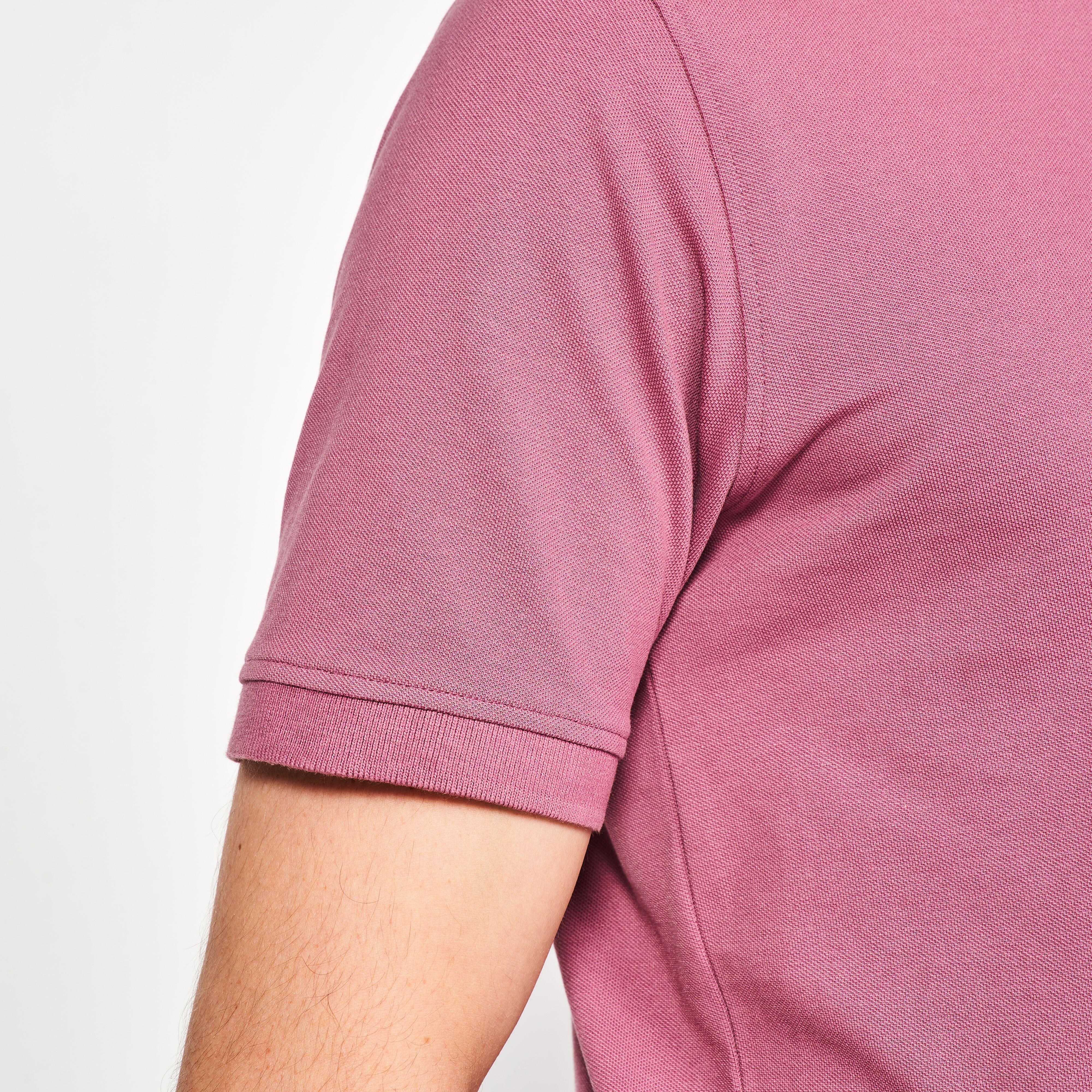 Polo de golf en coton à manches courtes homme, MW 500 - INESIS
