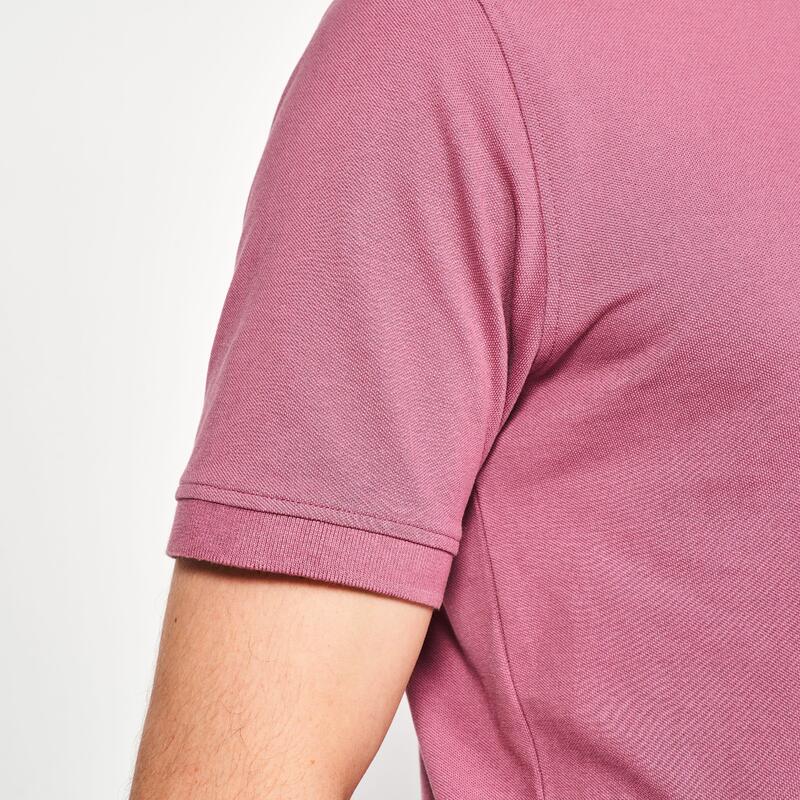 Erkek Kısa Kollu Golf Polo Tişörtü - Koyu Pembe - MW500