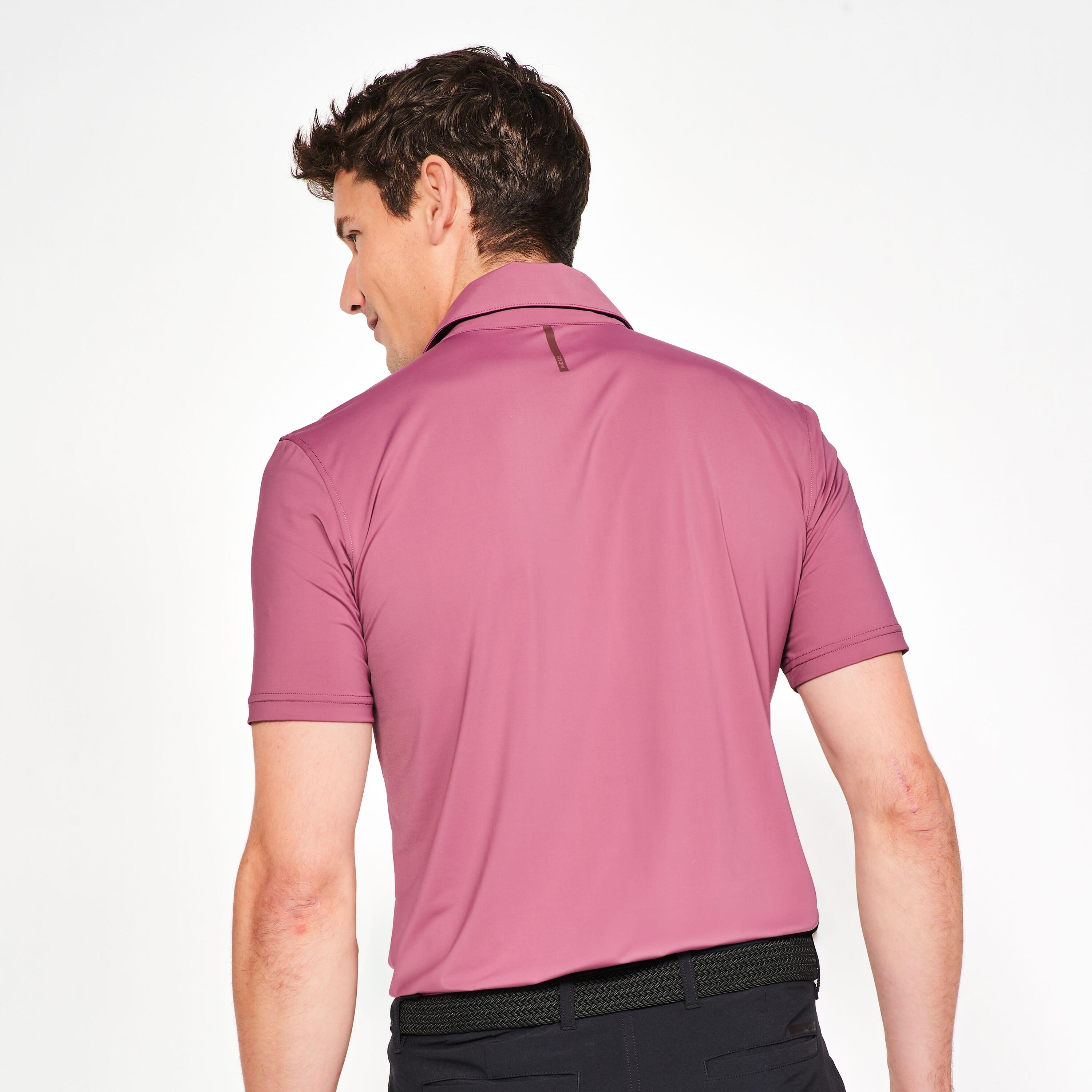 Polo de golf synthétique  respirant manches courtes homme, WW900 rose foncé 4/11