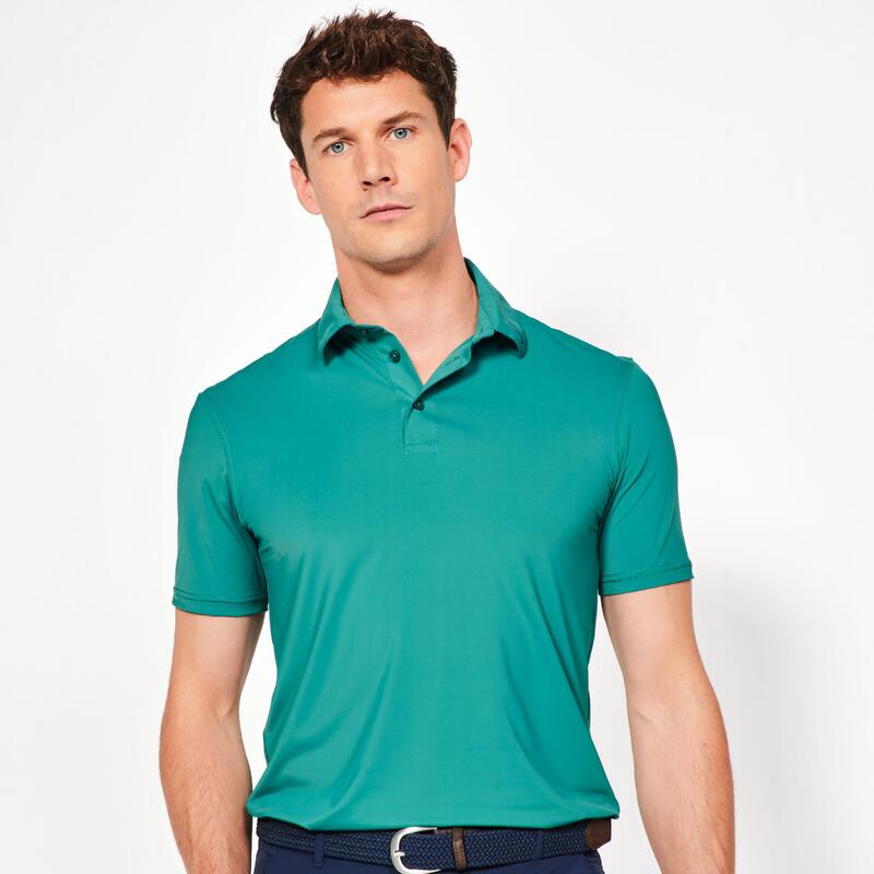 Polo de golf synthétique  respirant manches courtes homme, WW900 vert