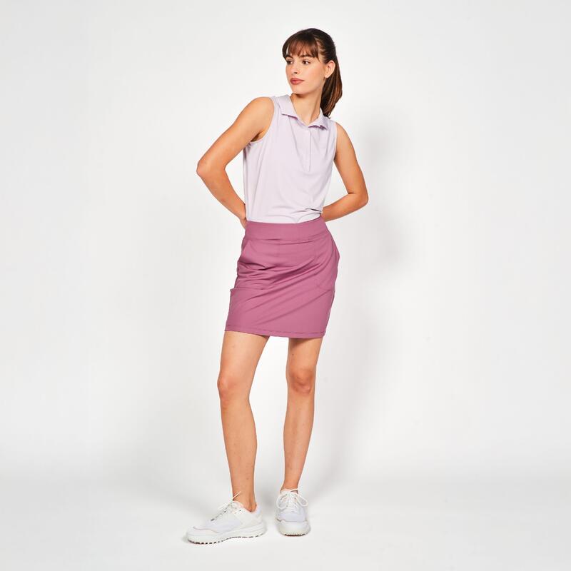 Fustă-pantalon golf WW500 Roz Damă