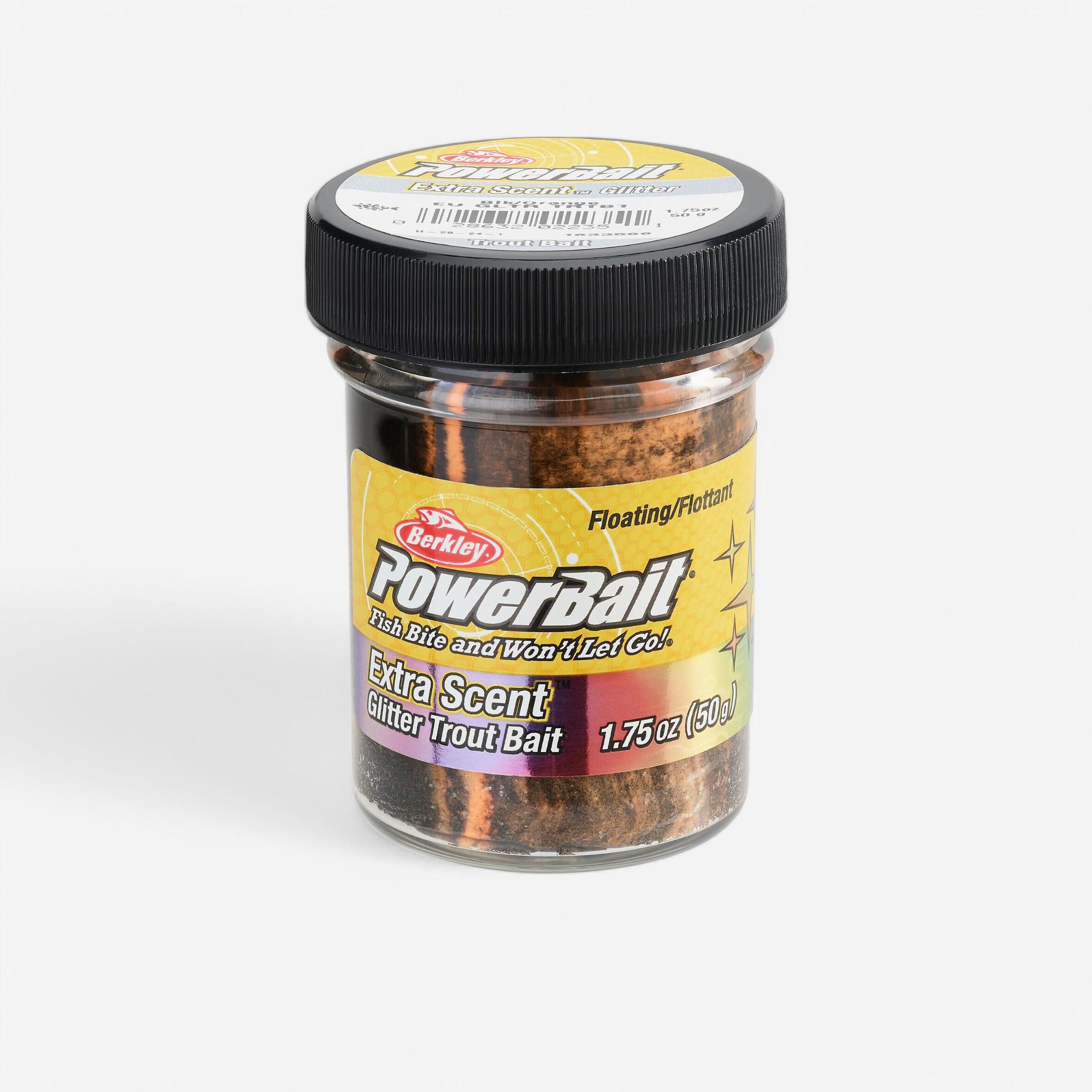 Pate a truite peche de la truite en etang aux appats noir / orange pailletée