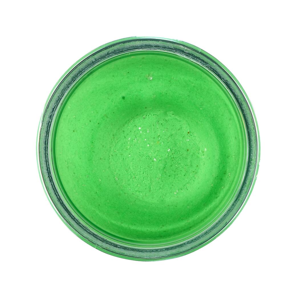 Pâte a truite pêche POWERBAIT GARLIC SPRING GREEN GLITTER Ail