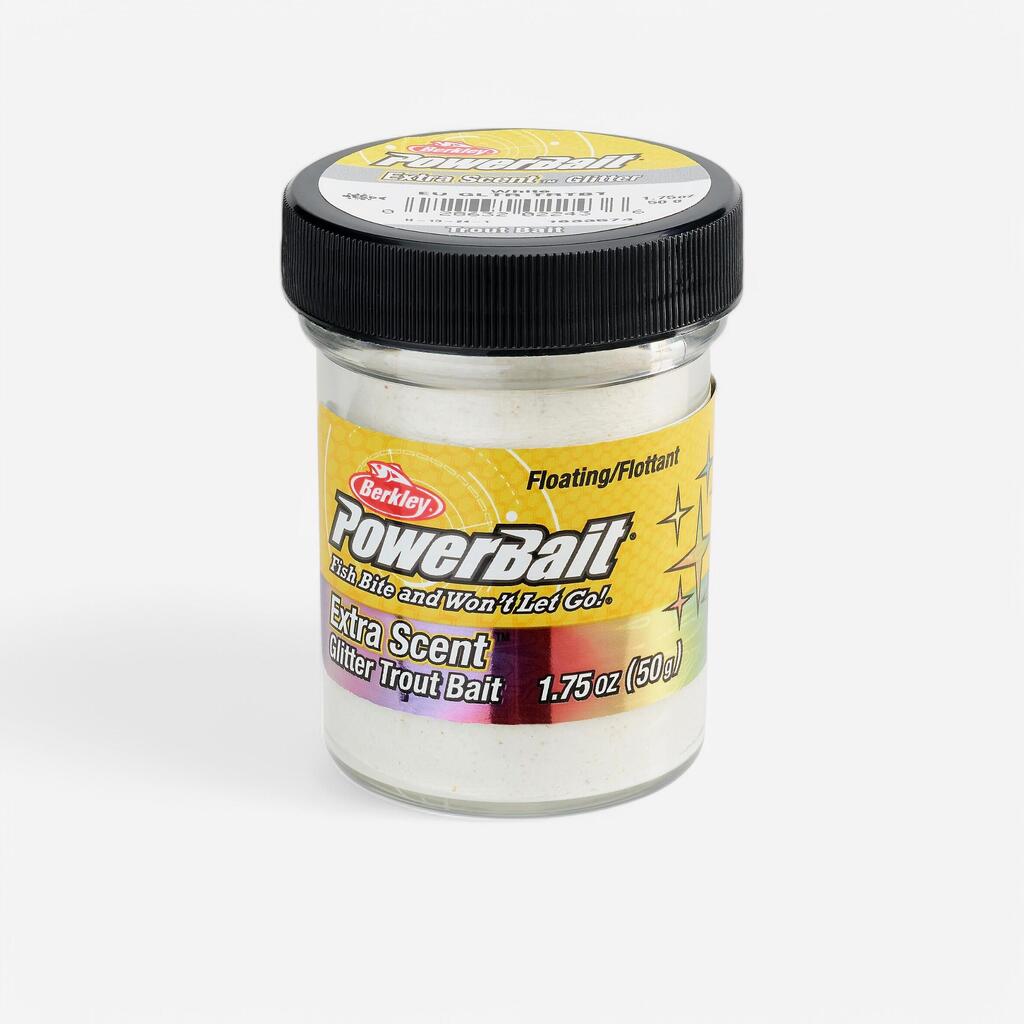Trout paste for pond trout fishing glittery white