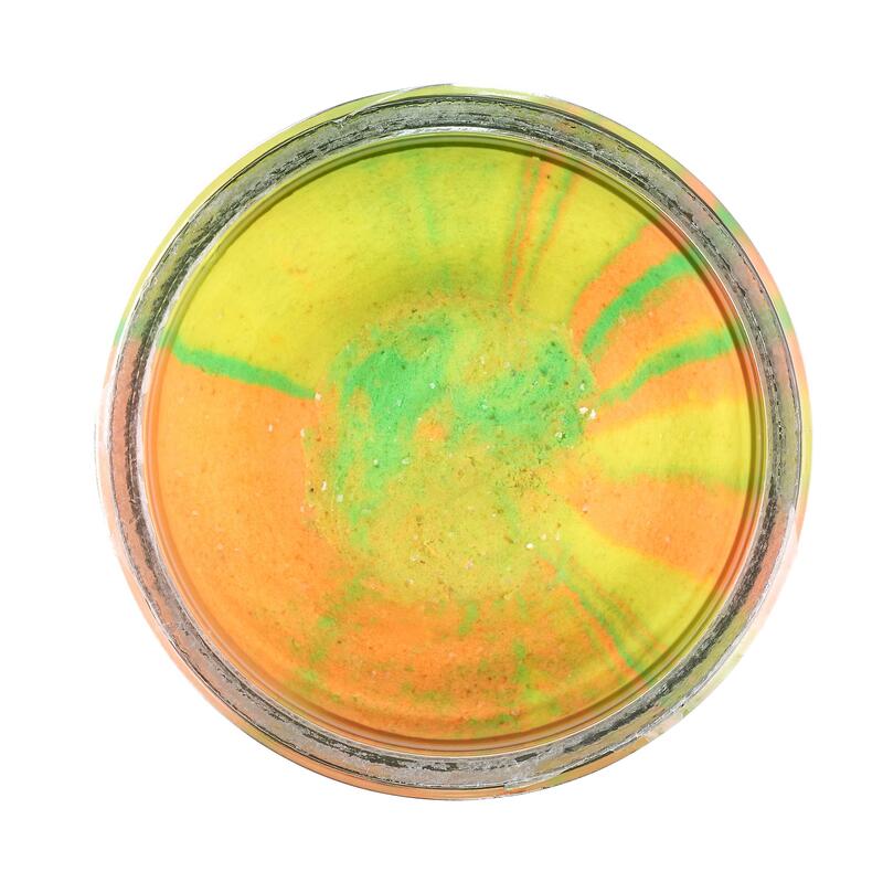Pastă pescuit la păstrăv POWERBAIT GARLIC RAINBOW GLITTER