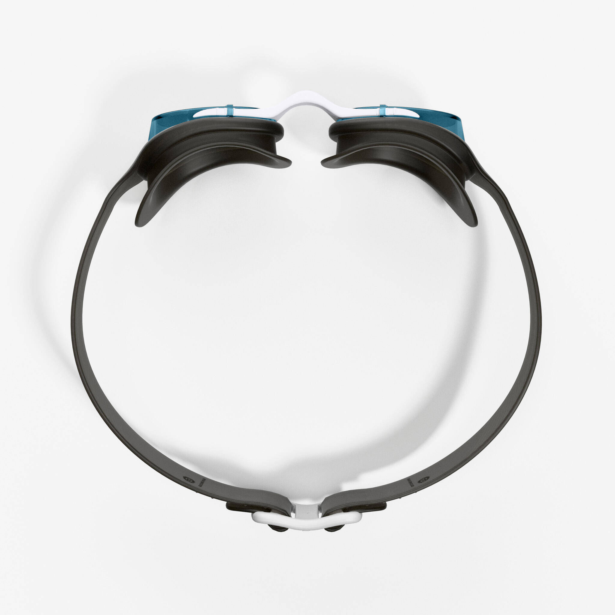 Swimming Goggles L Xbase Black White Blue Tinted Lenses -  5