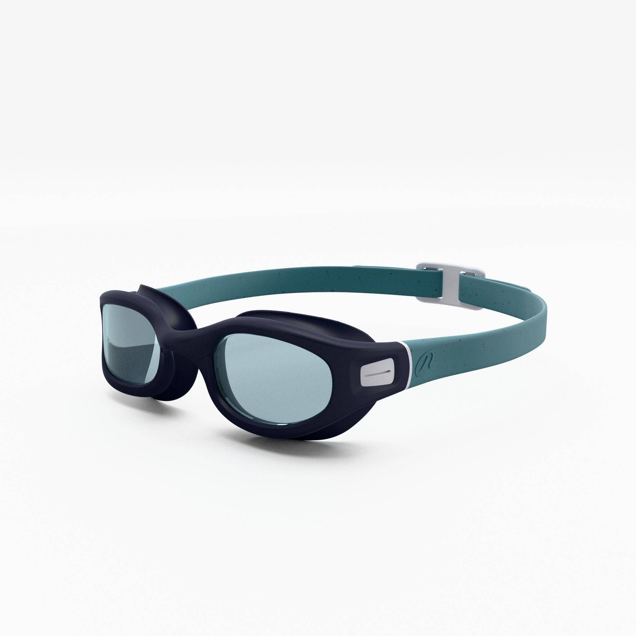 Swimming Goggles L Soft Green Tinted Secure Fit Turquoise -  1