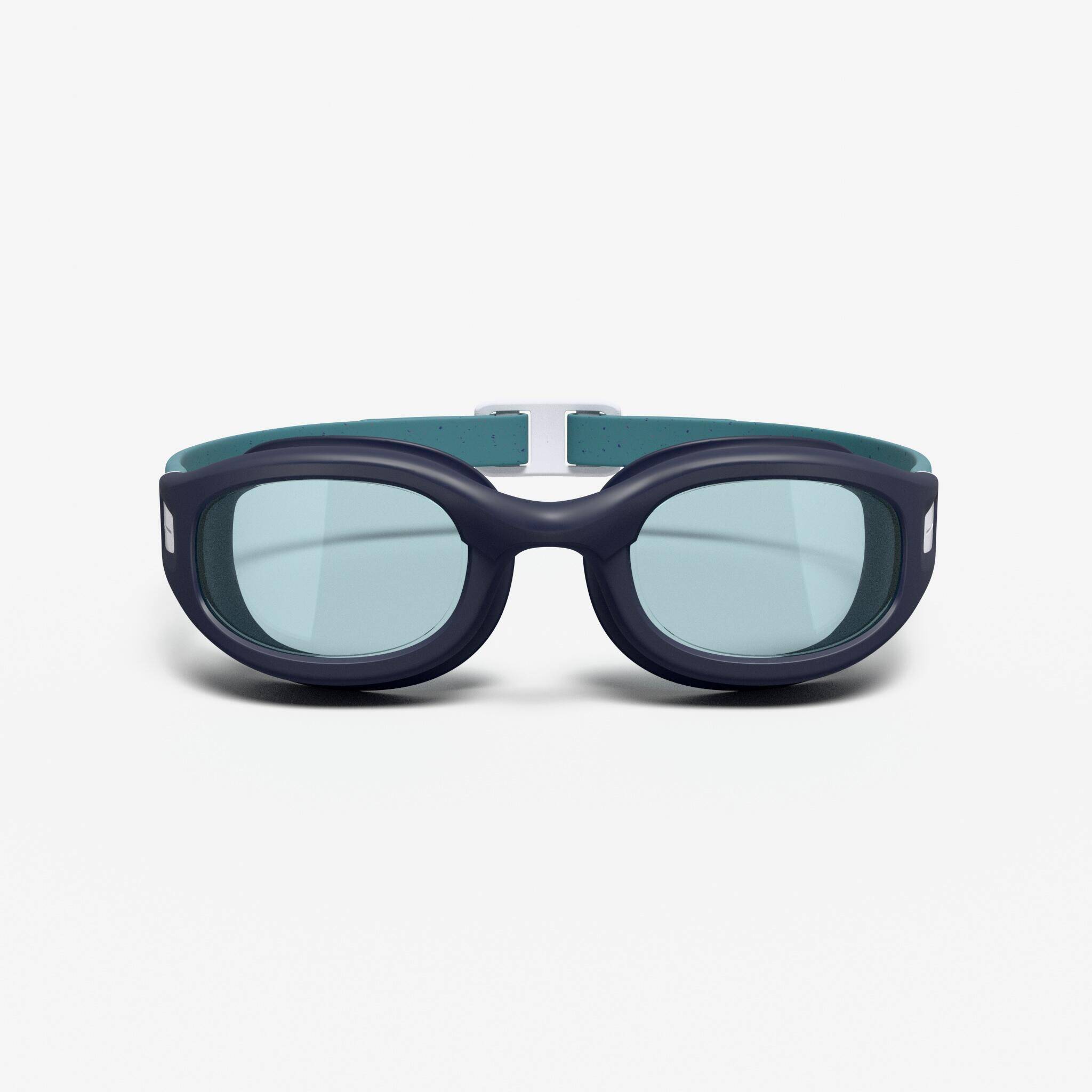 Swimming Goggles L Soft Green Tinted Secure Fit Turquoise -  2
