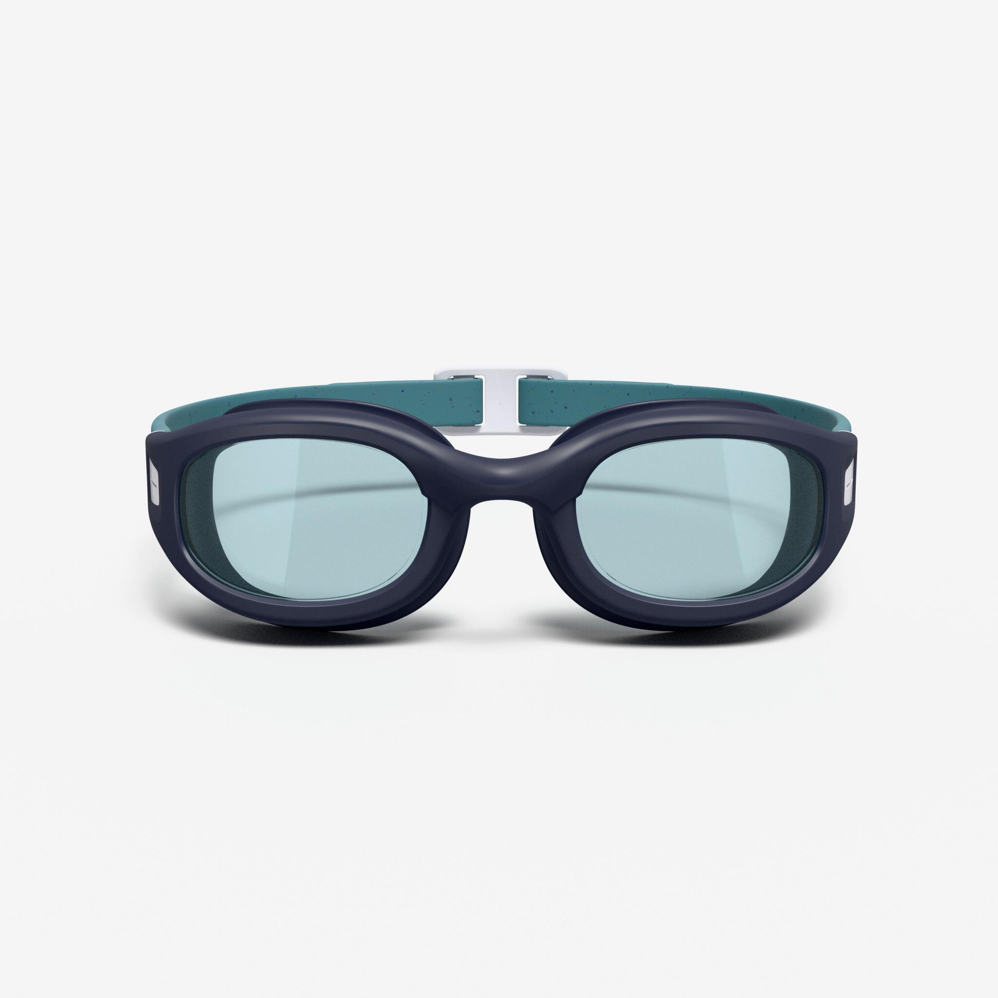 Schwimmbrille getönt Größe L - Soft grün Gläser türkis  2/5
