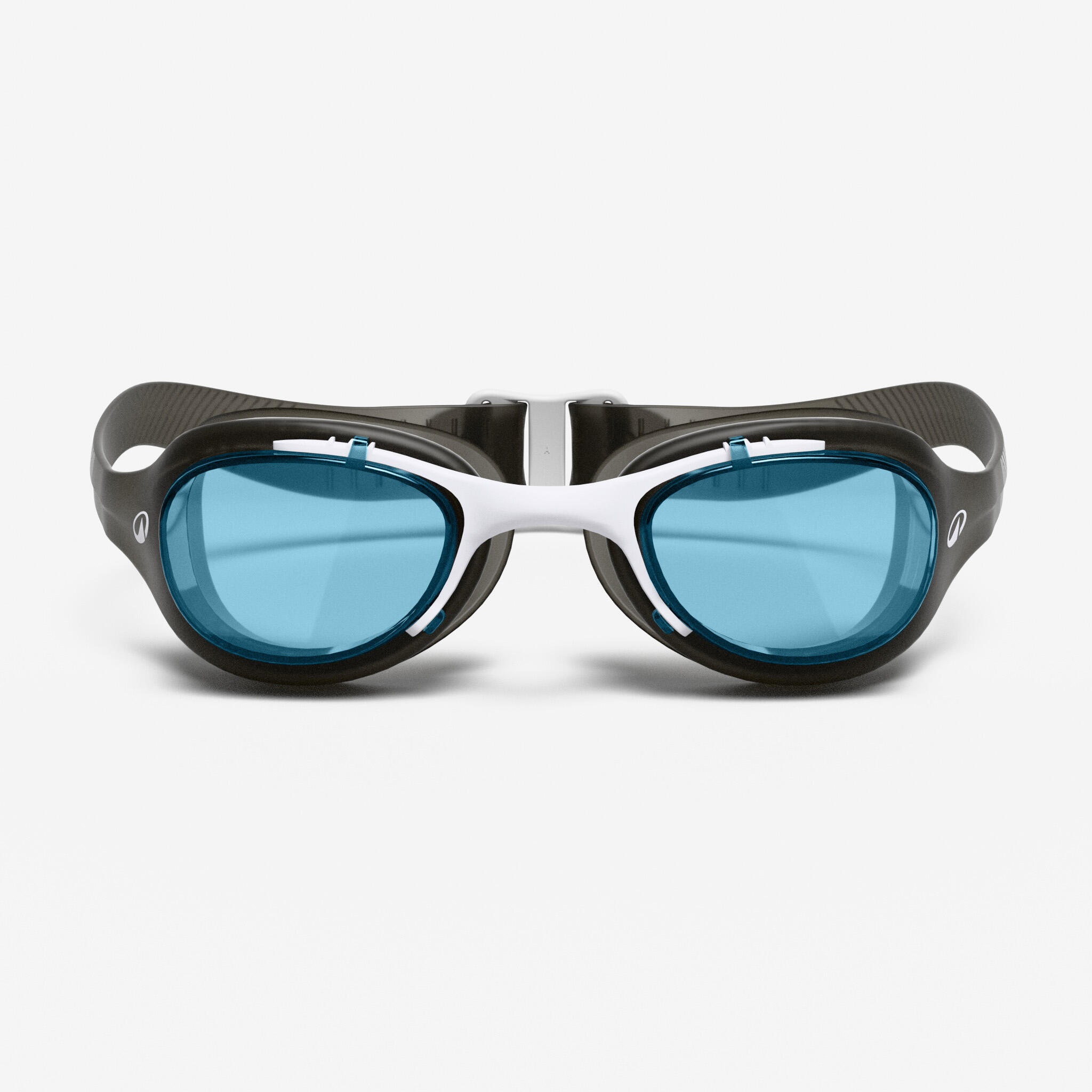 Swimming Goggles L Xbase Black White Blue Tinted Lenses