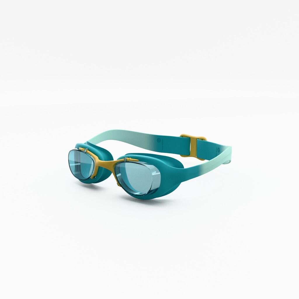 Kids’ Swimming Goggles - Xbase turquoise tinted green