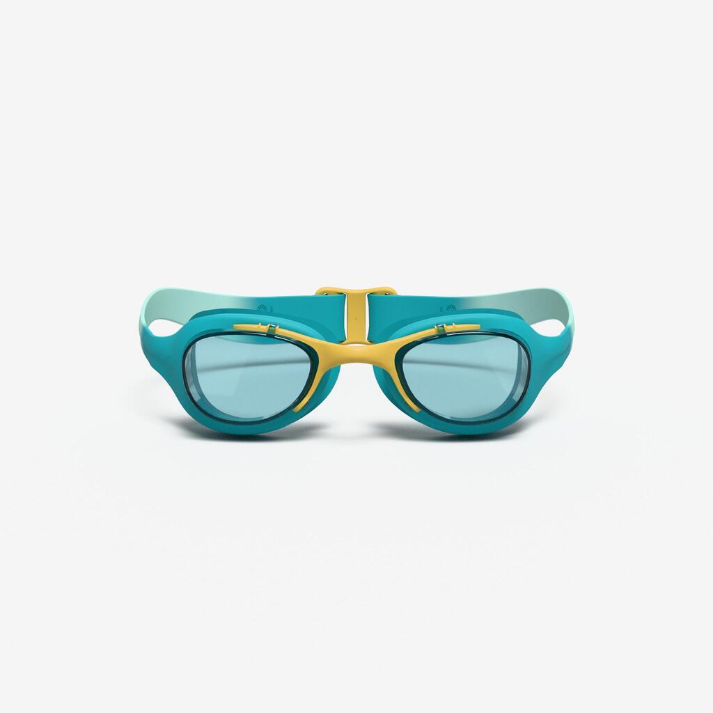 Lunettes de natation Junior - Xbase turquoise teintées vert