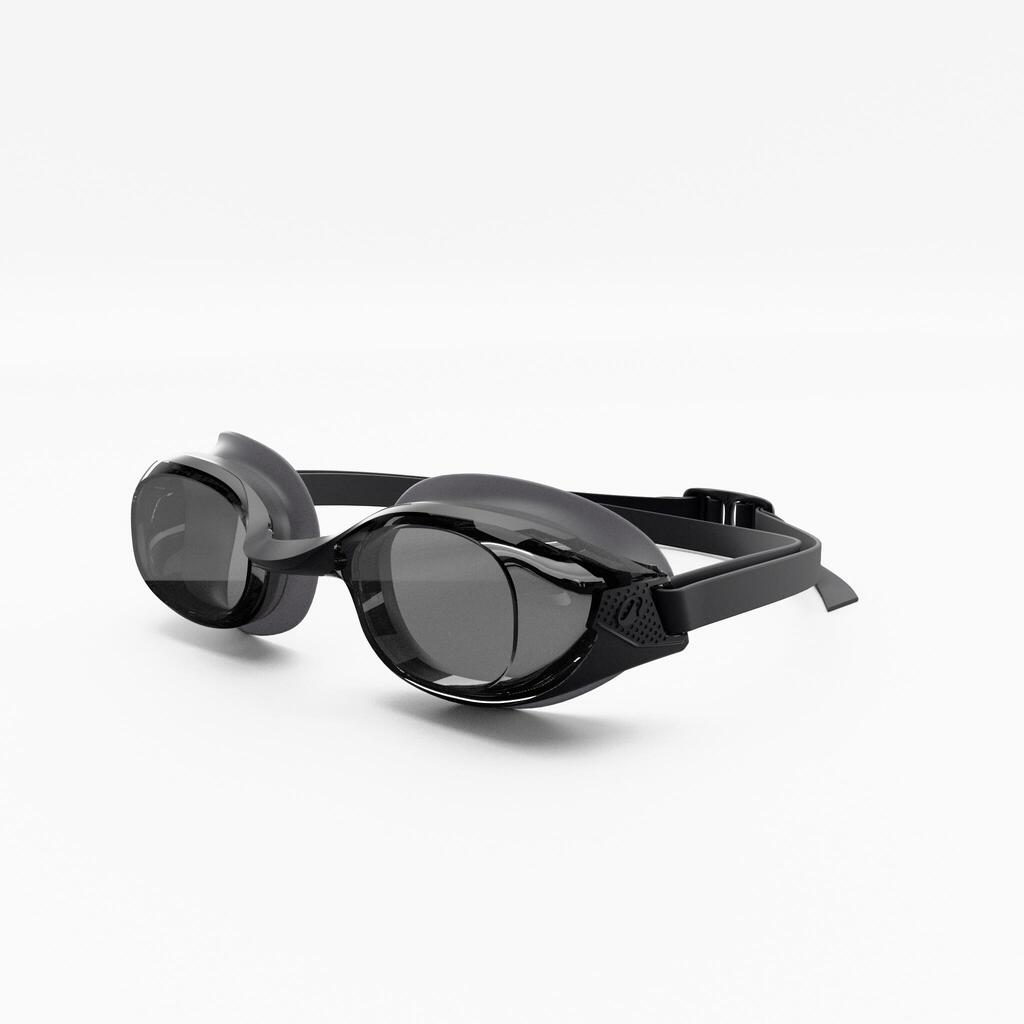 Lunettes de natation Taille Unique - Bfit noires verres fumées noir