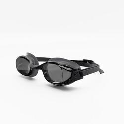 Lunettes de natation bfit - verres fumés - taille unique - noir blanc