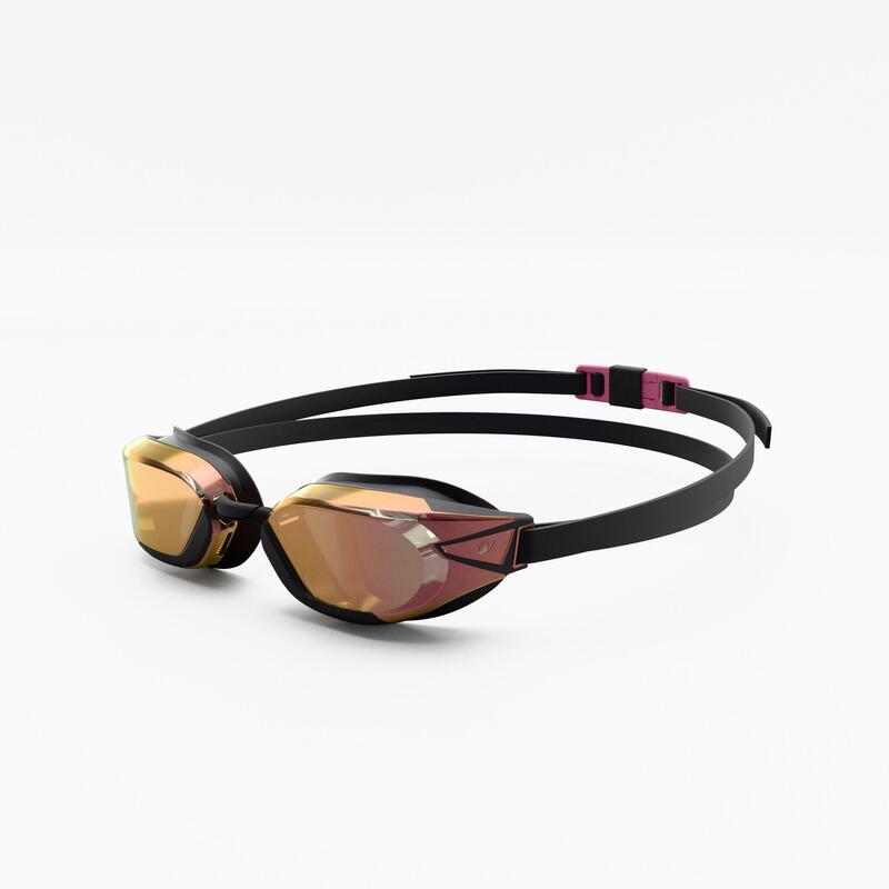 Ochelari Înot 900 B-Fast Lentile transparente Negru/Verde