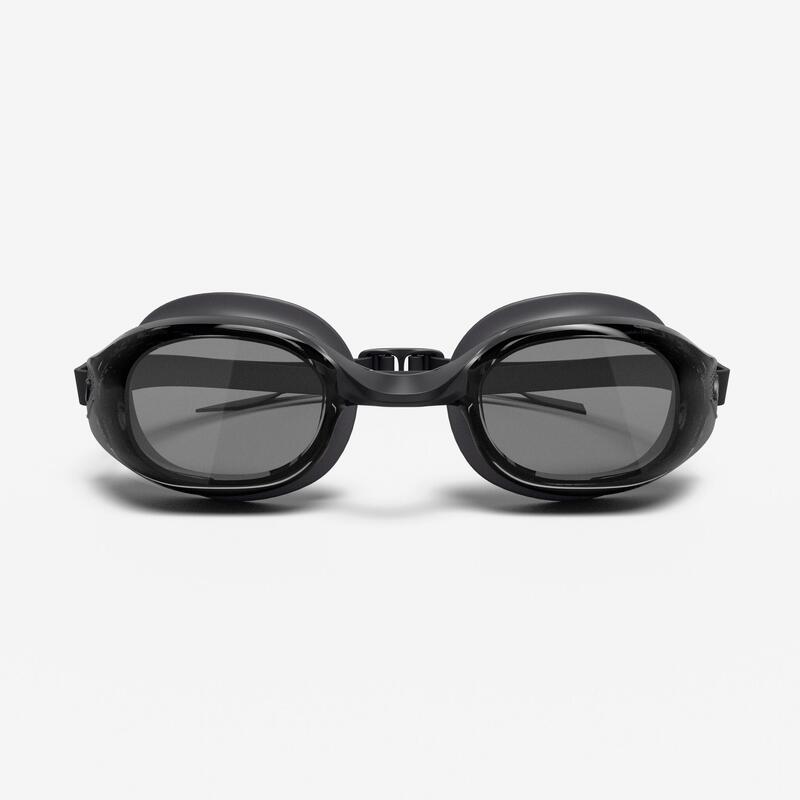 Lunettes de natation Taille Unique - Bfit noires verres fumées noir